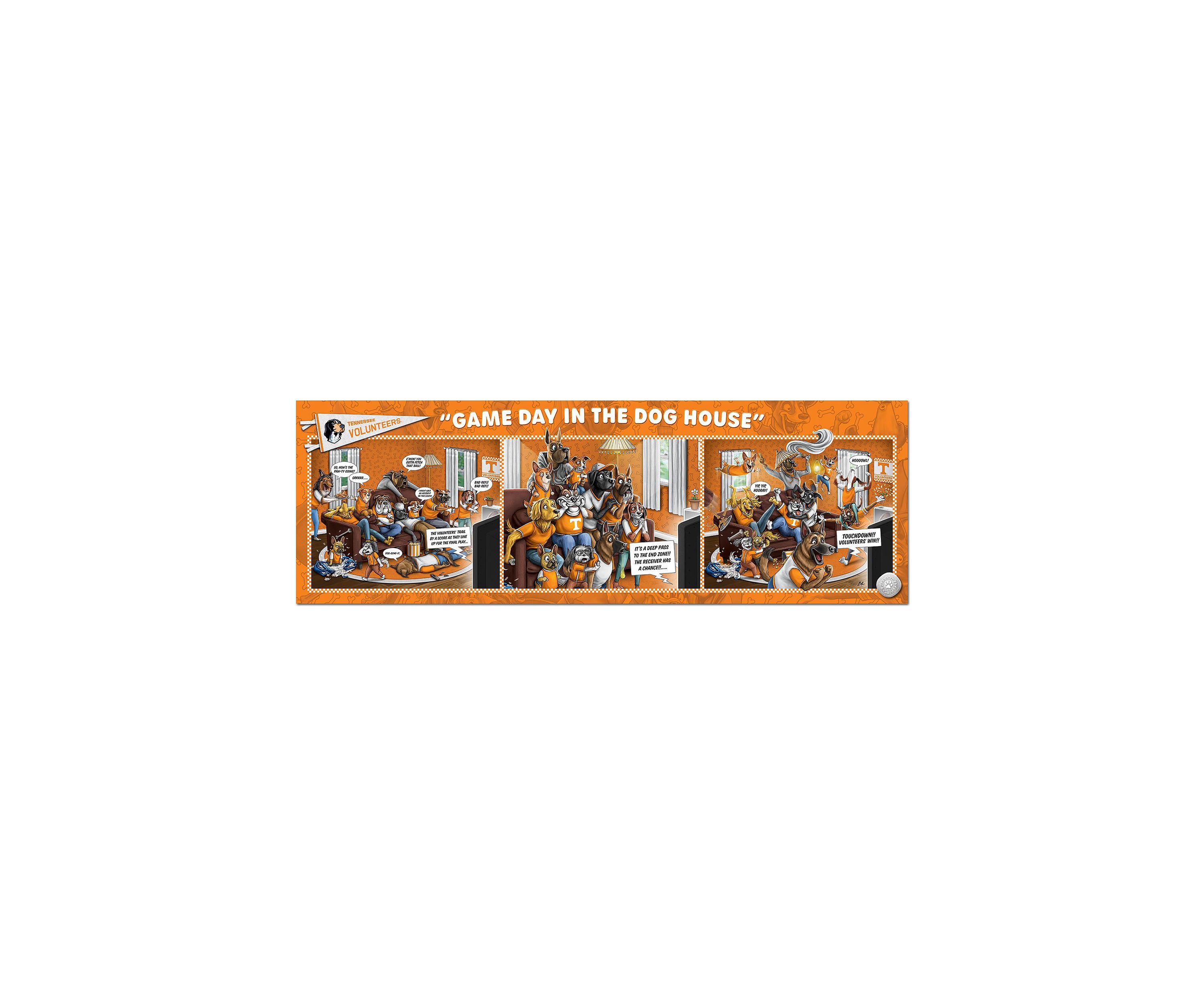 YouTheFan NCAA Tennessee Volunteers Game Day in the Dog House 1000pc Puzzle