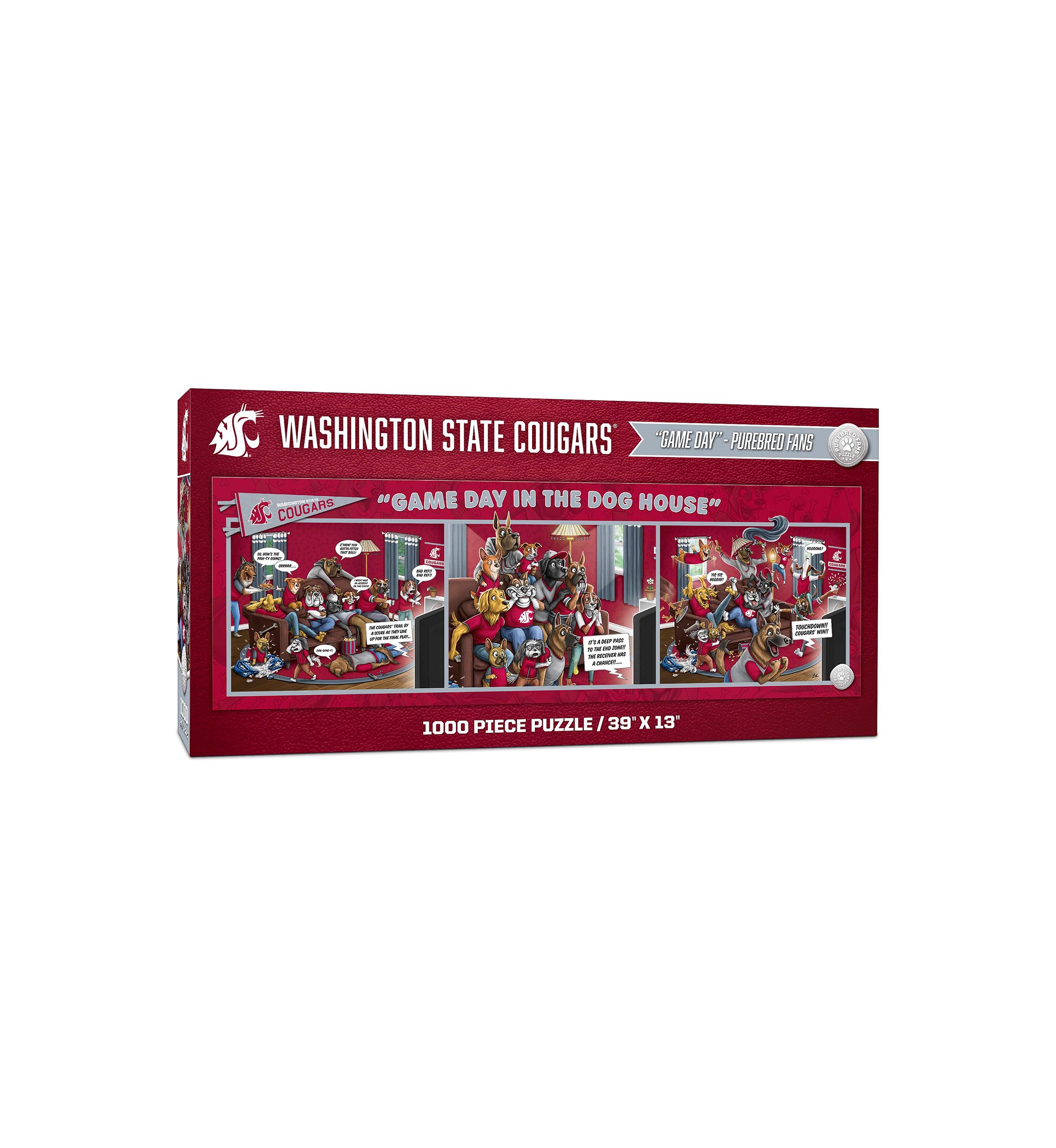 YouTheFan NCAA Washington State Cougars Game Day in the Dog House 1000pc Puzzle
