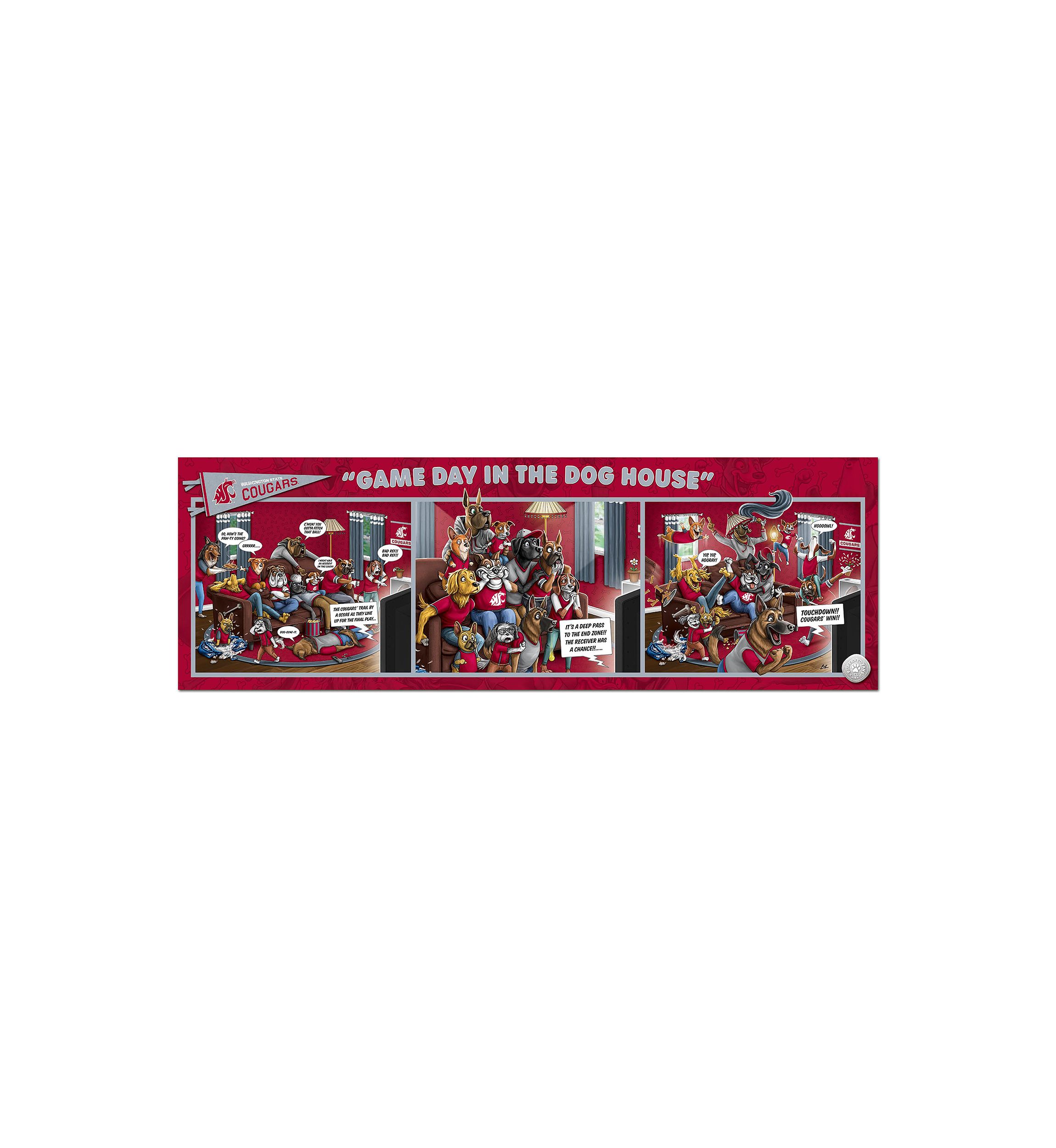 YouTheFan NCAA Washington State Cougars Game Day in the Dog House 1000pc Puzzle