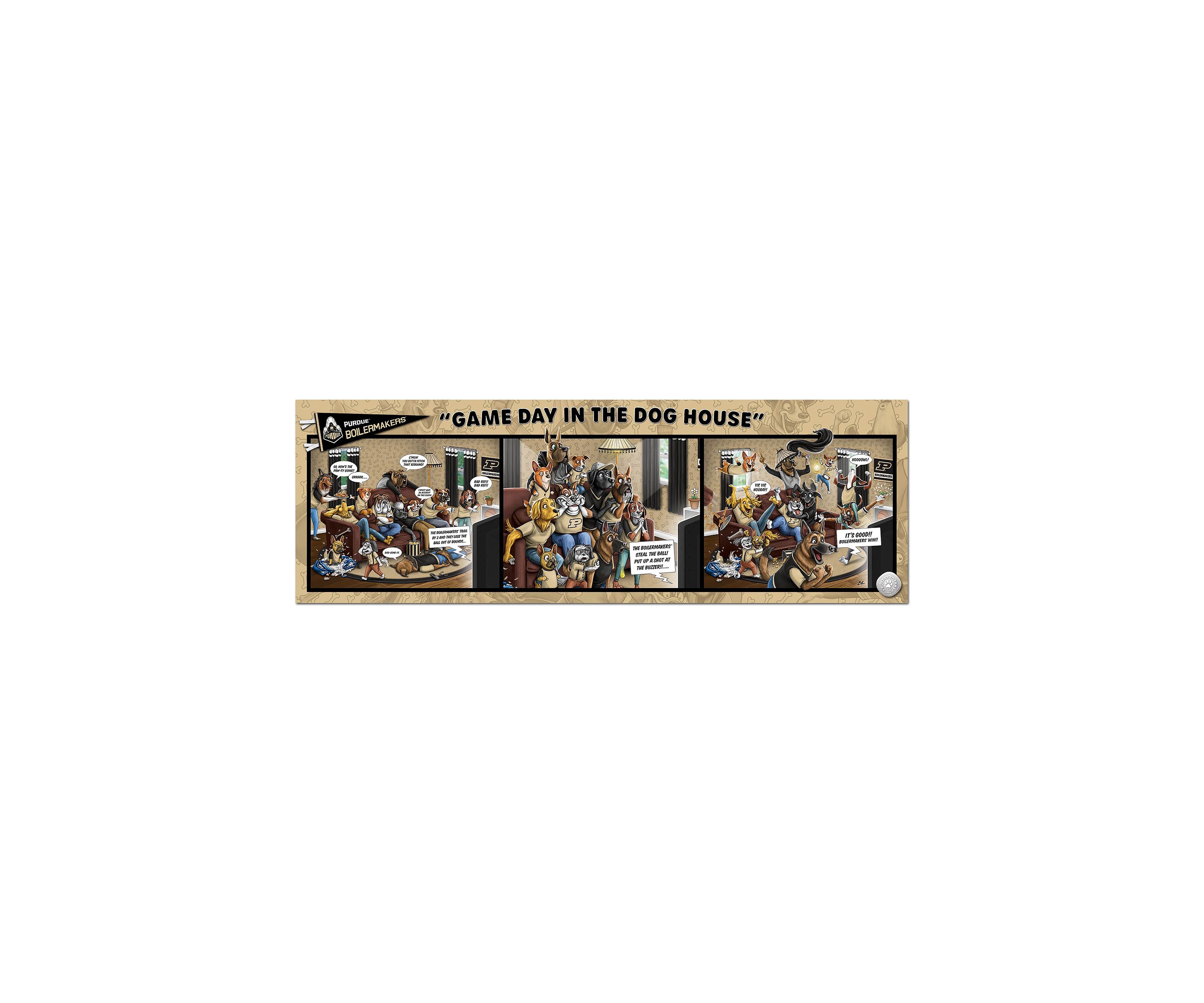 YouTheFan NCAA Purdue Boilermakers Game Day in the Dog House 1000pc Puzzle