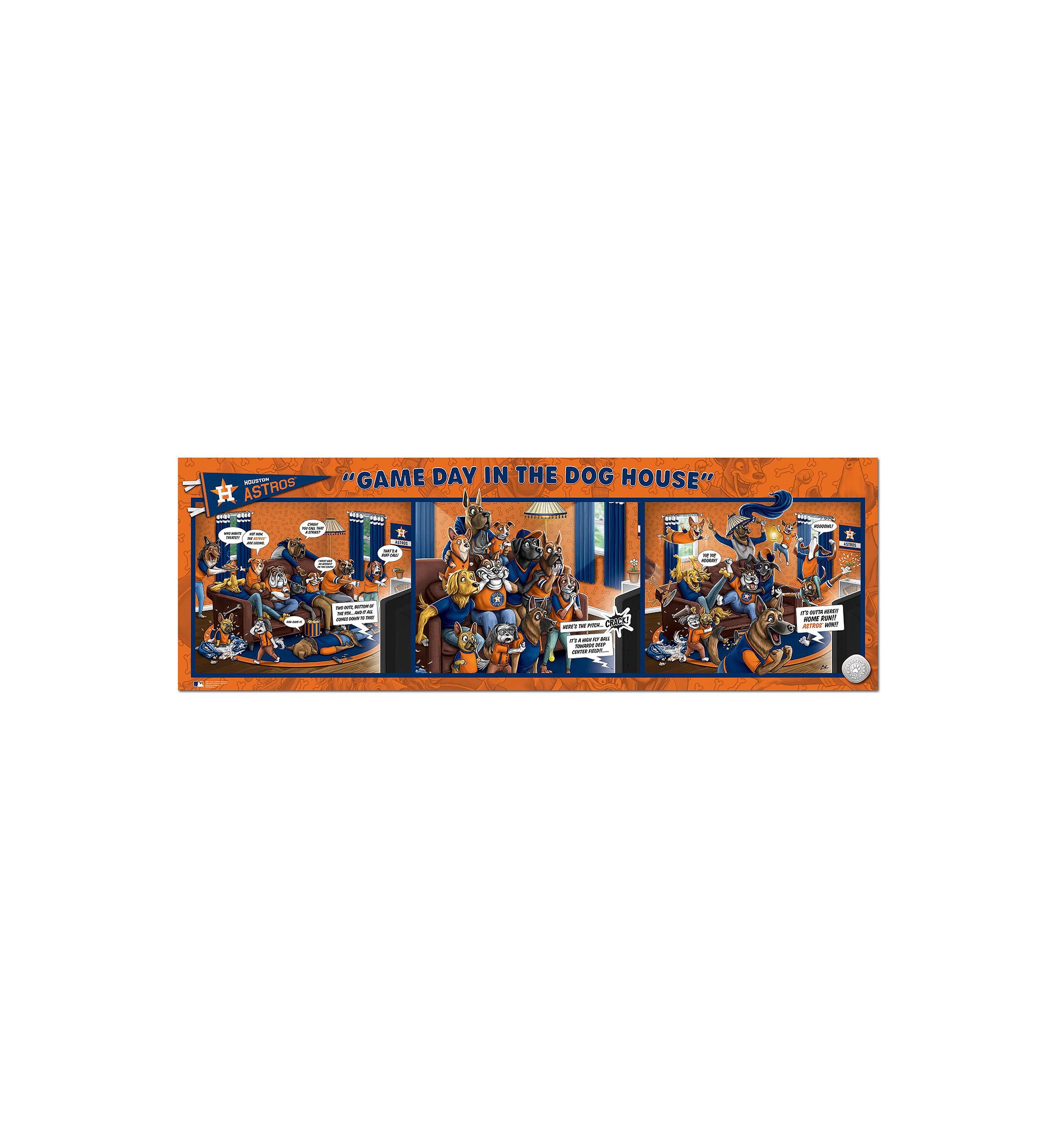 YouTheFan MLB Houston Astros Game Day in the Dog House 1000pc Puzzle