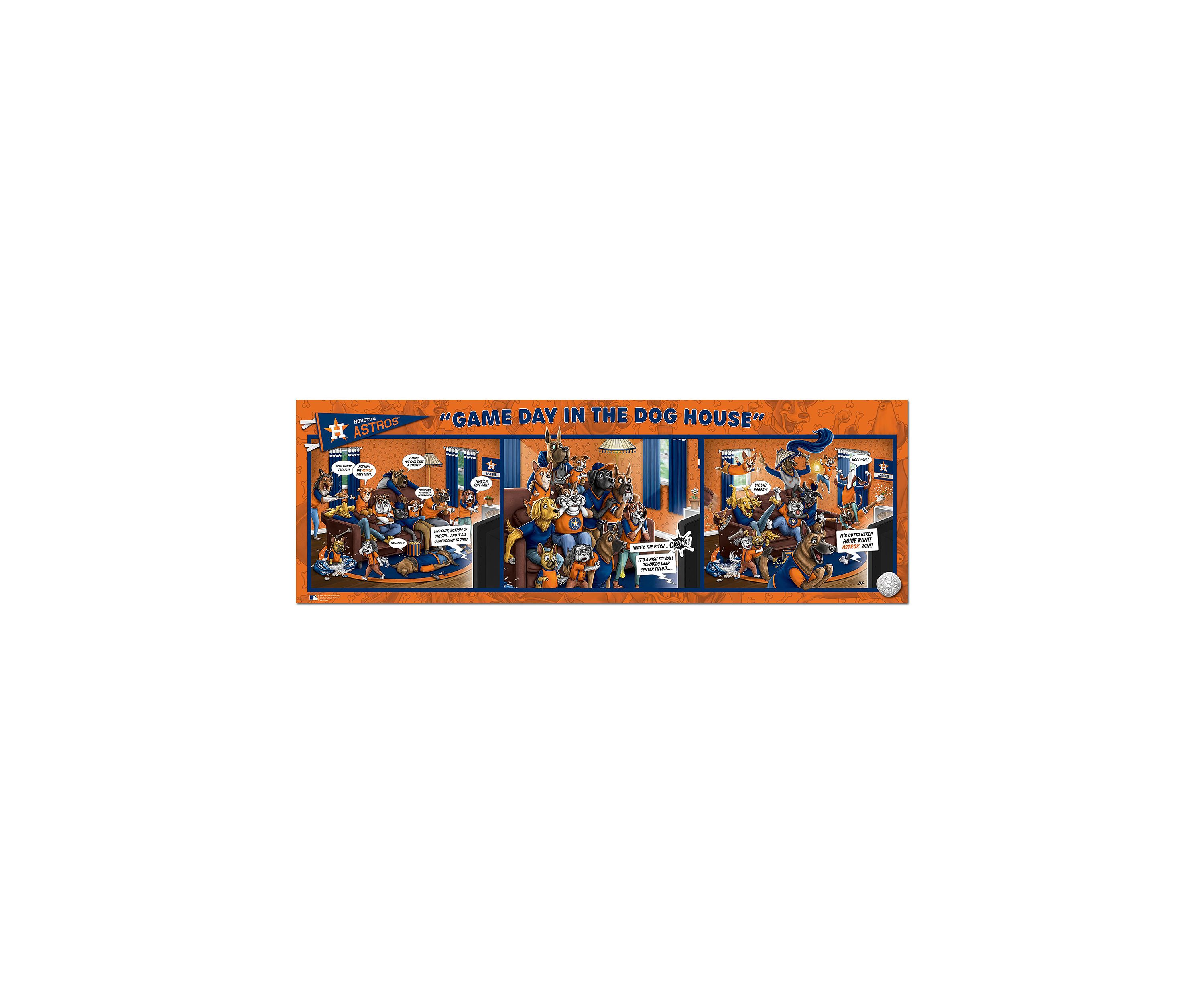 YouTheFan MLB Houston Astros Game Day in the Dog House 1000pc Puzzle