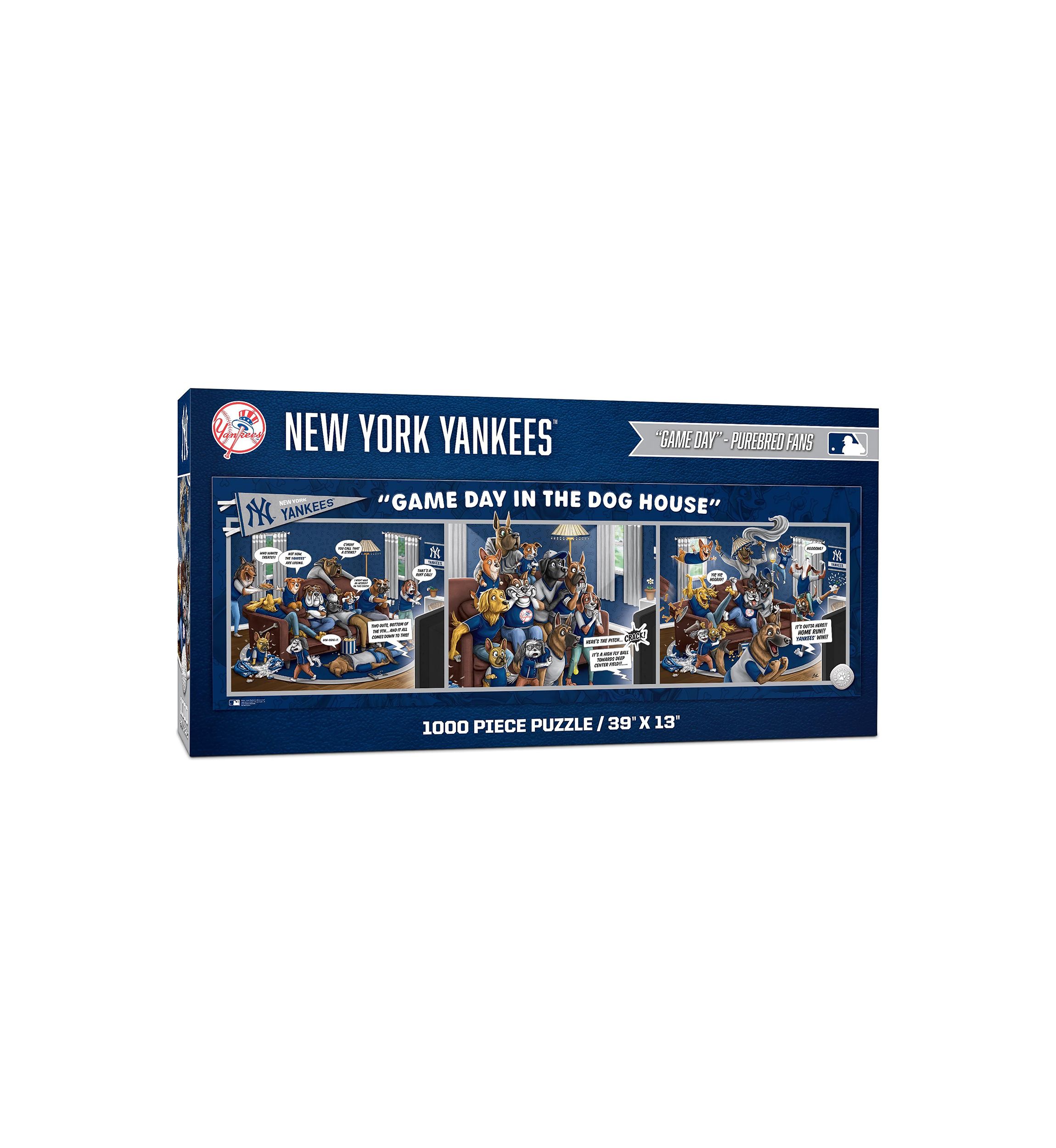 YouTheFan MLB New York Yankees Game Day in the Dog House 1000pc Puzzle