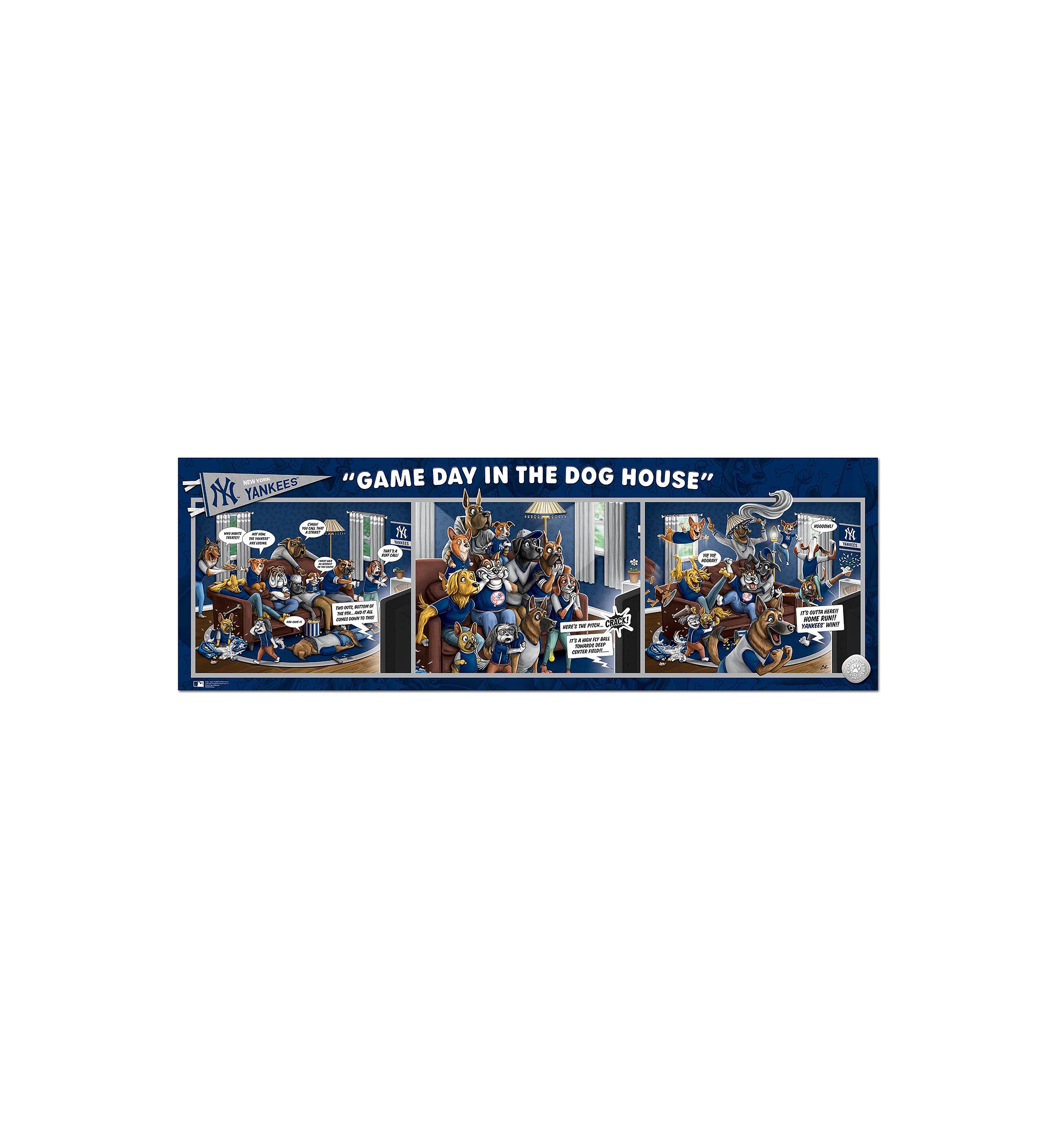 YouTheFan MLB New York Yankees Game Day in the Dog House 1000pc Puzzle