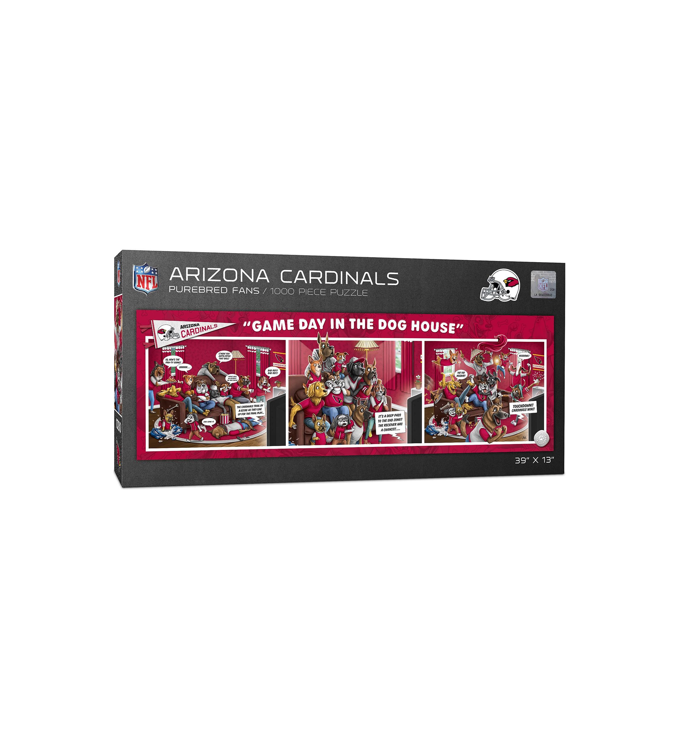 YouTheFan NFL Arizona Cardinals Game Day in the Dog House 1000pc Puzzle