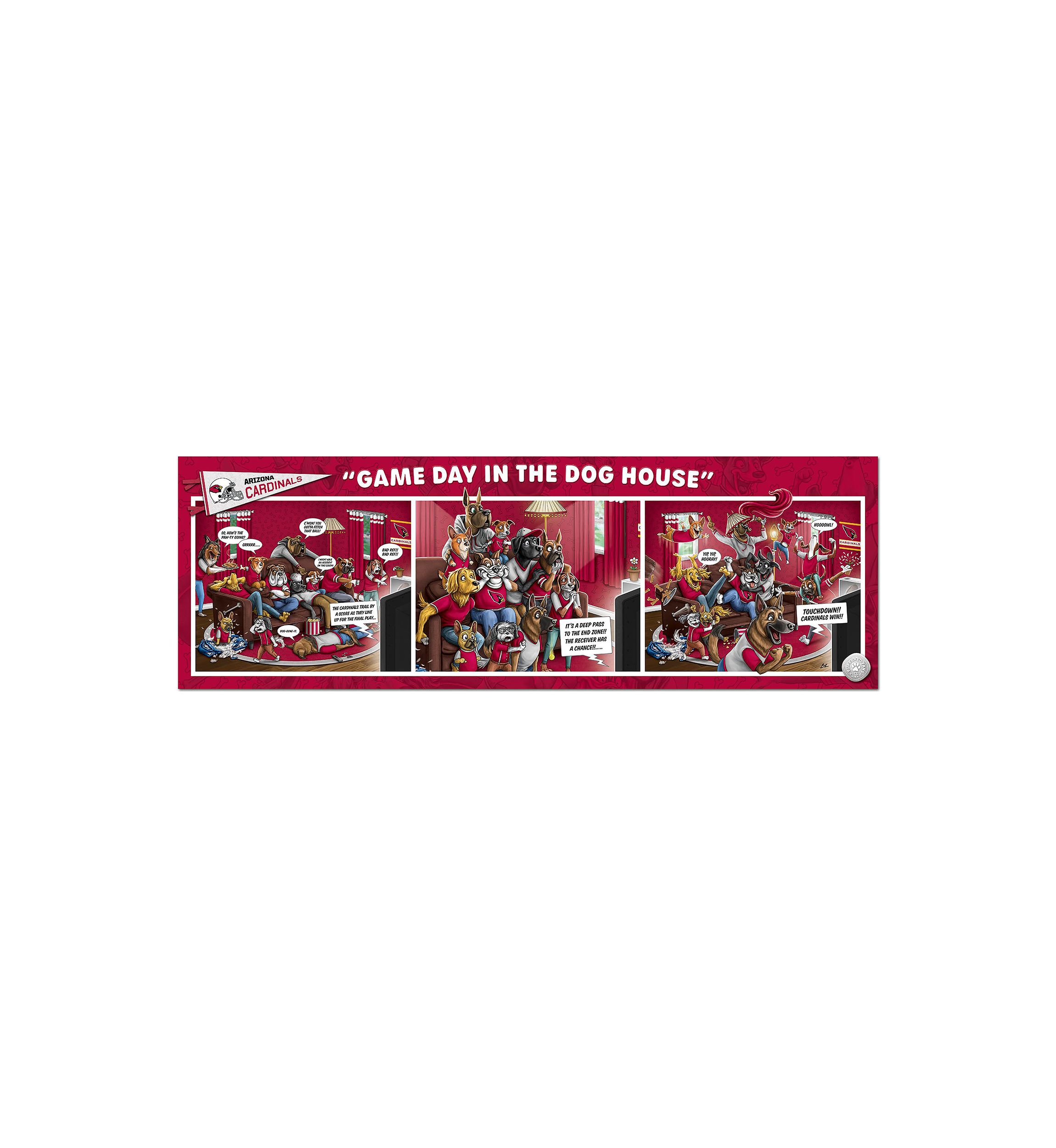 YouTheFan NFL Arizona Cardinals Game Day in the Dog House 1000pc Puzzle