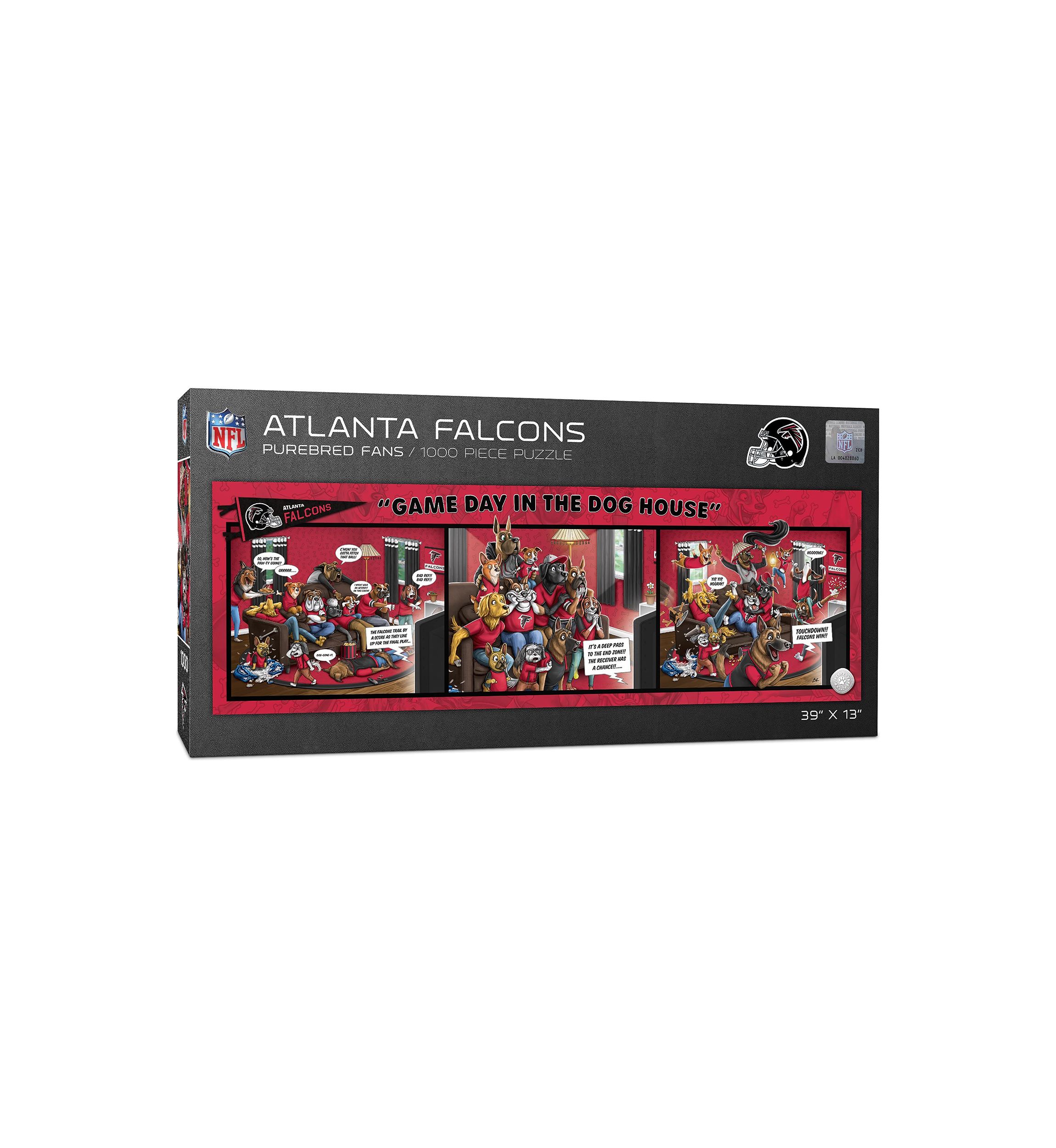 YouTheFan NFL Atlanta Falcons Game Day in the Dog House 1000pc Puzzle