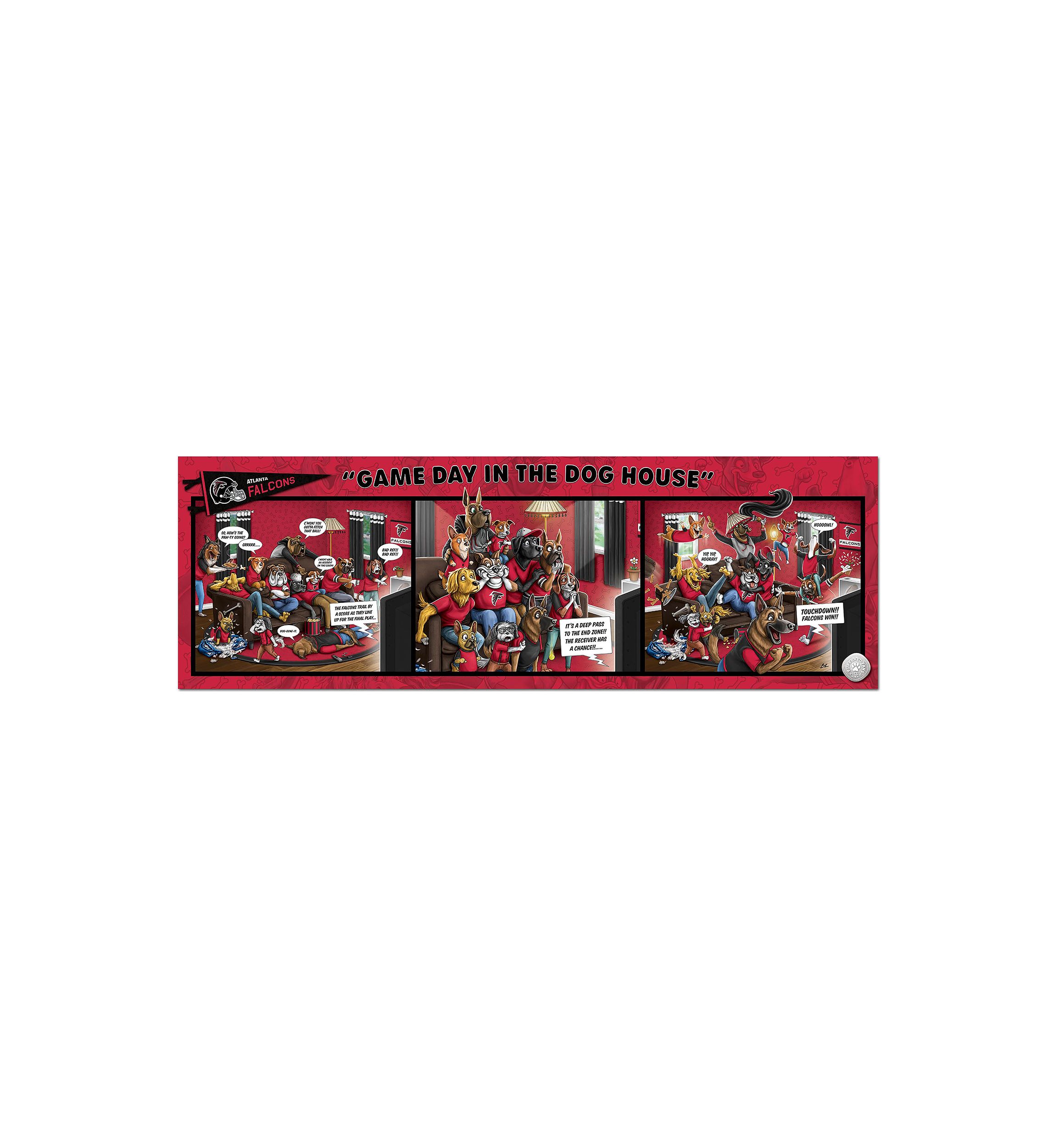 YouTheFan NFL Atlanta Falcons Game Day in the Dog House 1000pc Puzzle