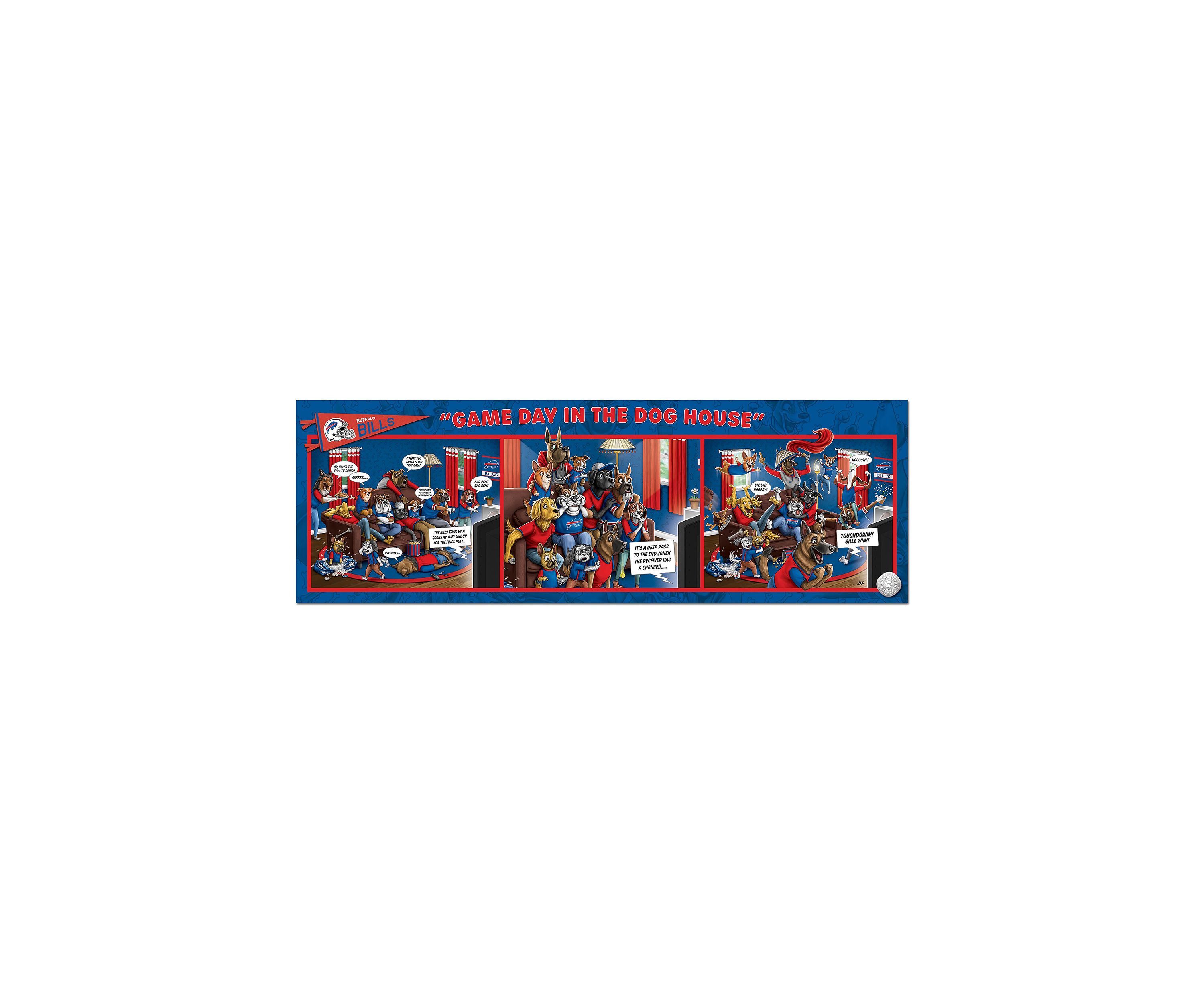 YouTheFan NFL Buffalo Bills Game Day in the Dog House 1000pc Puzzle