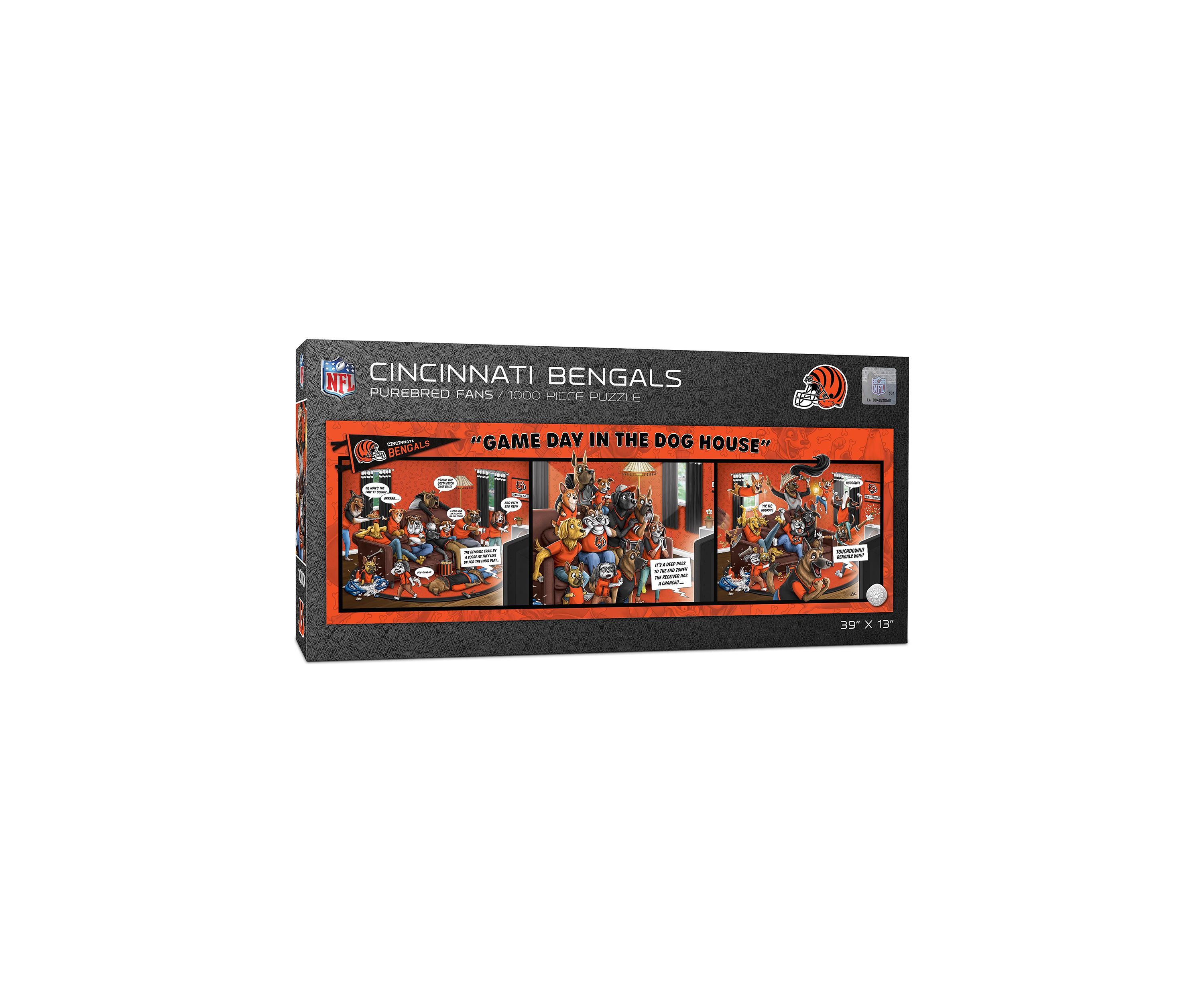 YouTheFan NFL Cincinnati Bengals Game Day in the Dog House 1000pc Puzzle