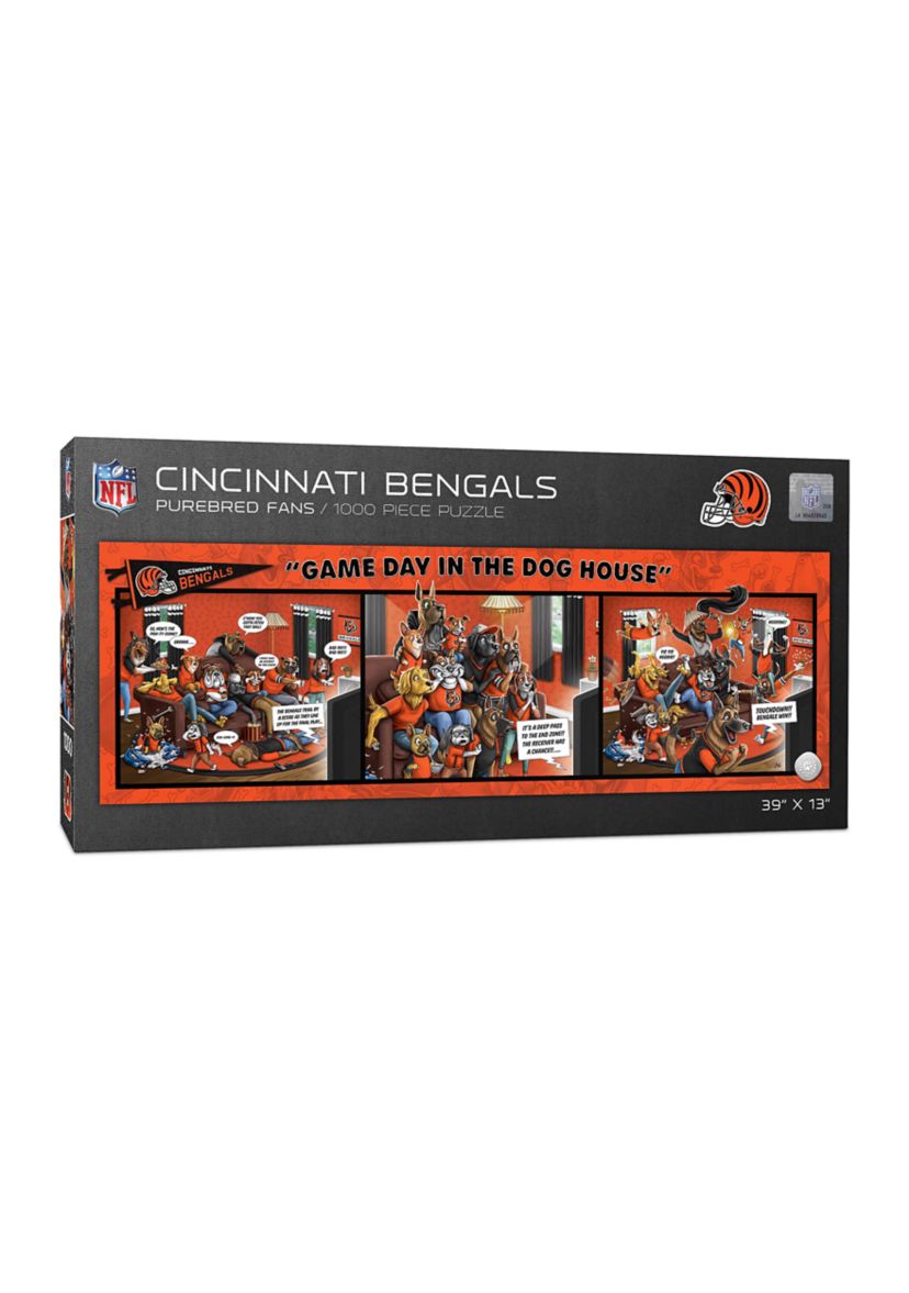 YouTheFan NFL Cincinnati Bengals Game Day in the Dog House 1000pc Puzzle