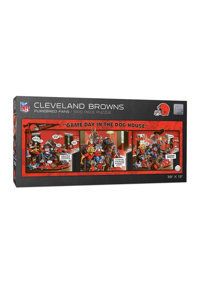 YouTheFan NFL Cleveland Browns Game Day in the Dog House 1000pc Puzzle