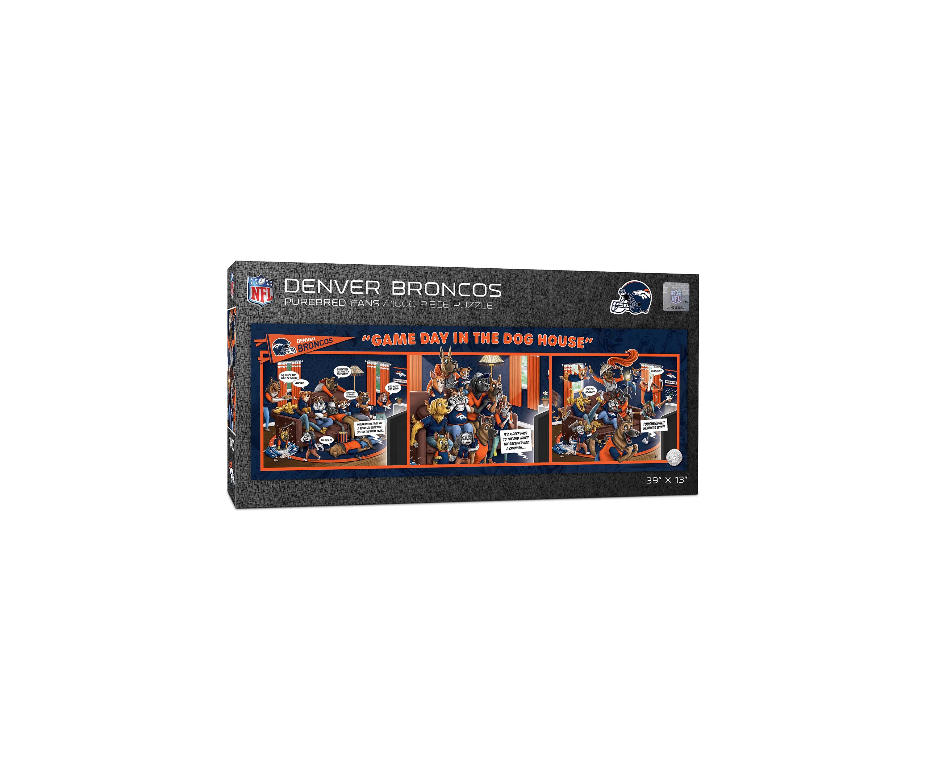 YouTheFan NFL Denver Broncos Game Day in the Dog House 1000pc Puzzle