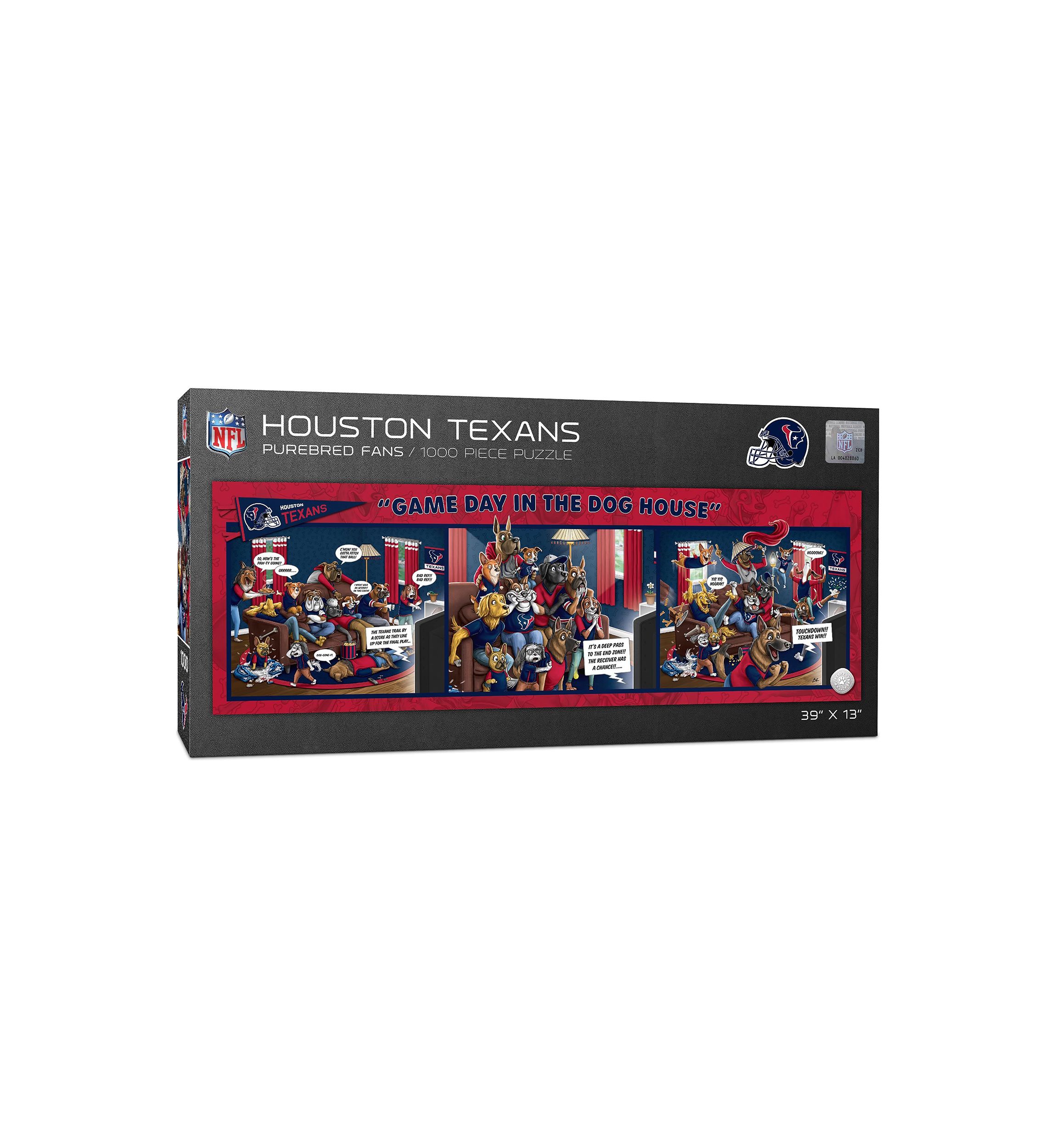 YouTheFan NFL Houston Texans Game Day in the Dog House 1000pc Puzzle