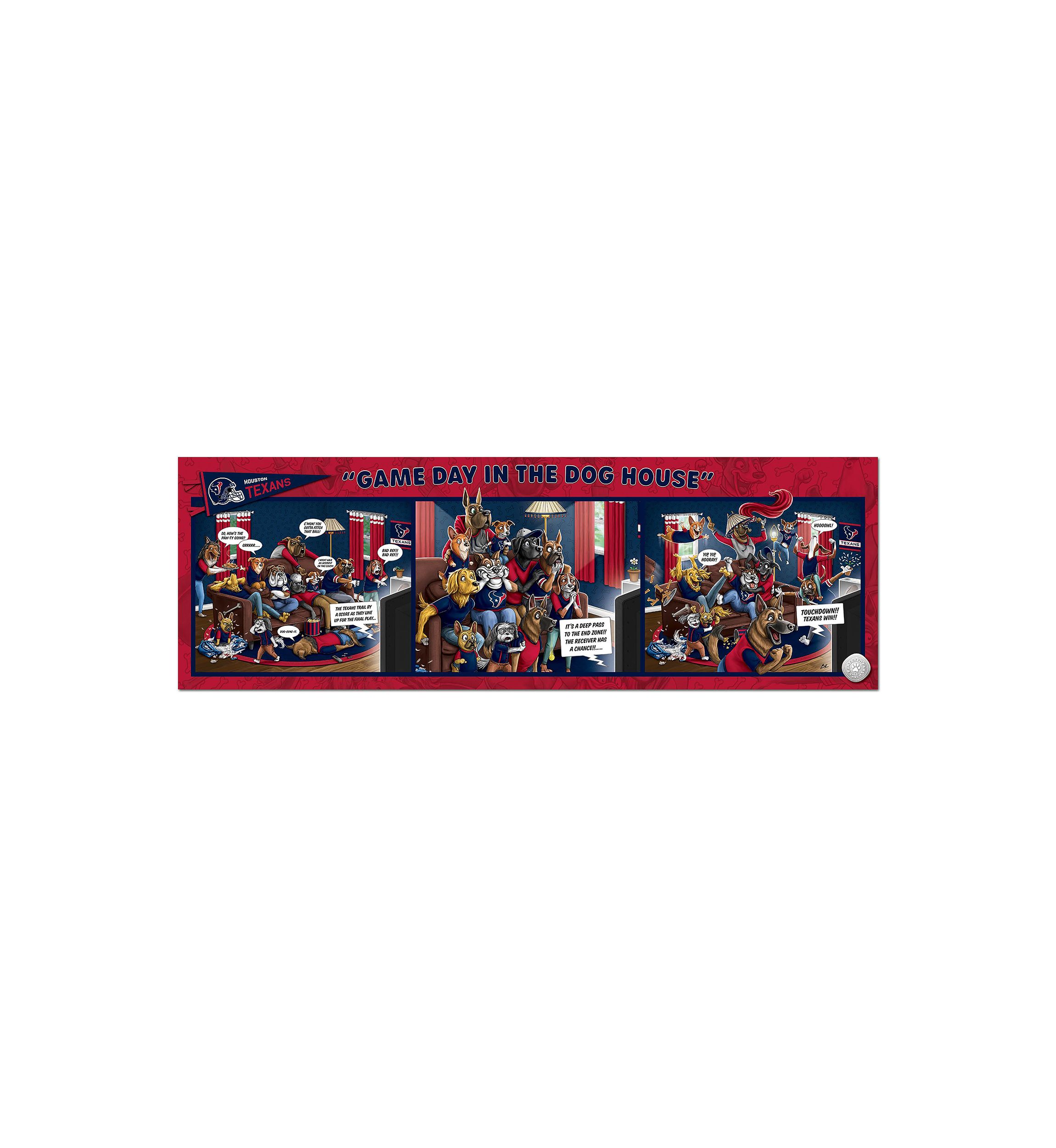 YouTheFan NFL Houston Texans Game Day in the Dog House 1000pc Puzzle