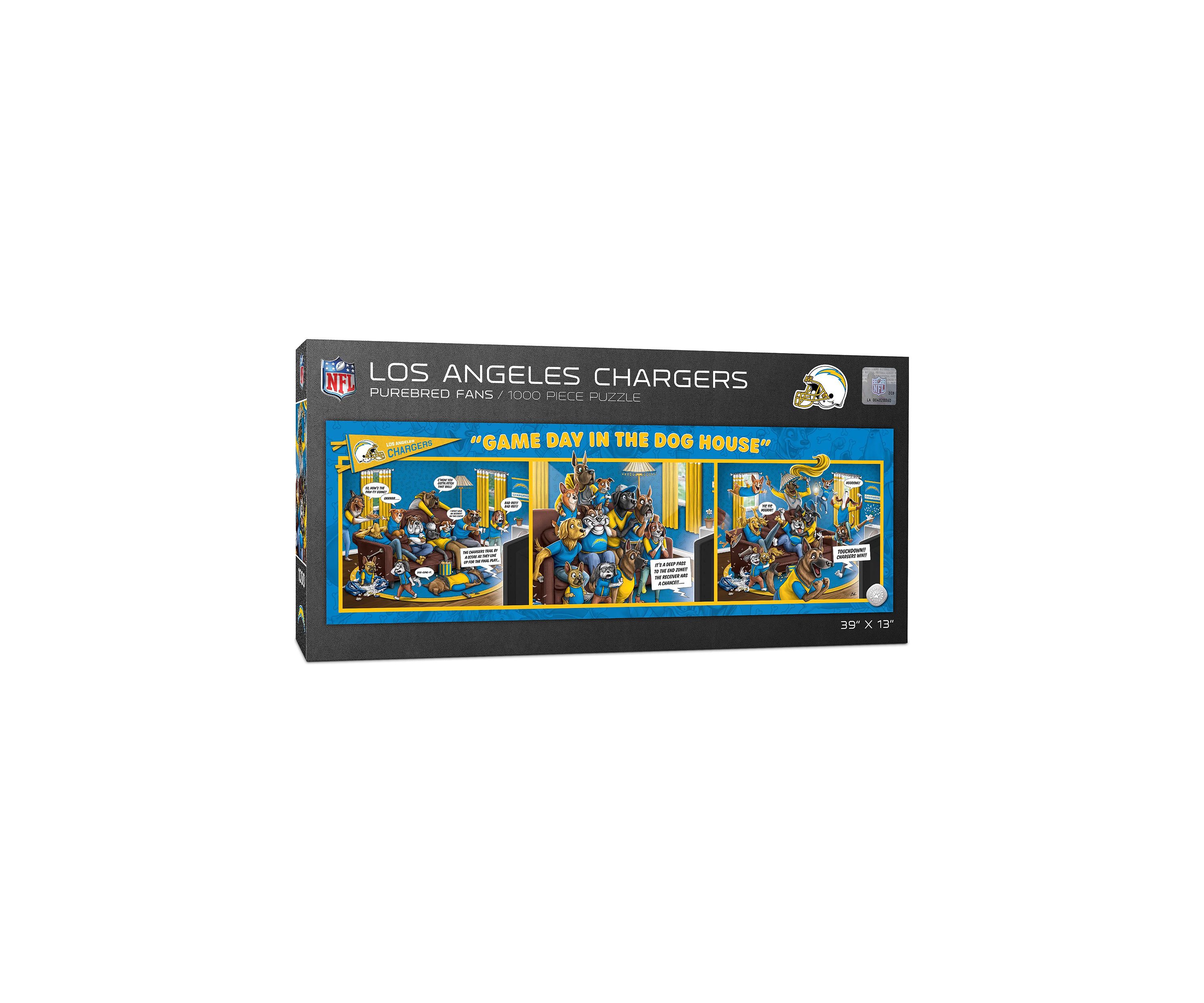 YouTheFan NFL Los Angeles Chargers Game Day in the Dog House 1000pc Puzzle