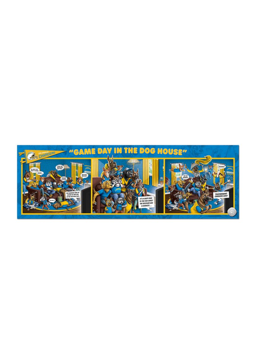 YouTheFan NFL Los Angeles Chargers Game Day in the Dog House 1000pc Puzzle