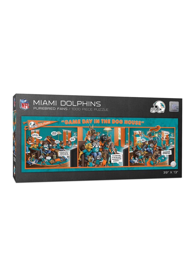 YouTheFan NFL Miami Dolphins Game Day in the Dog House 1000pc Puzzle