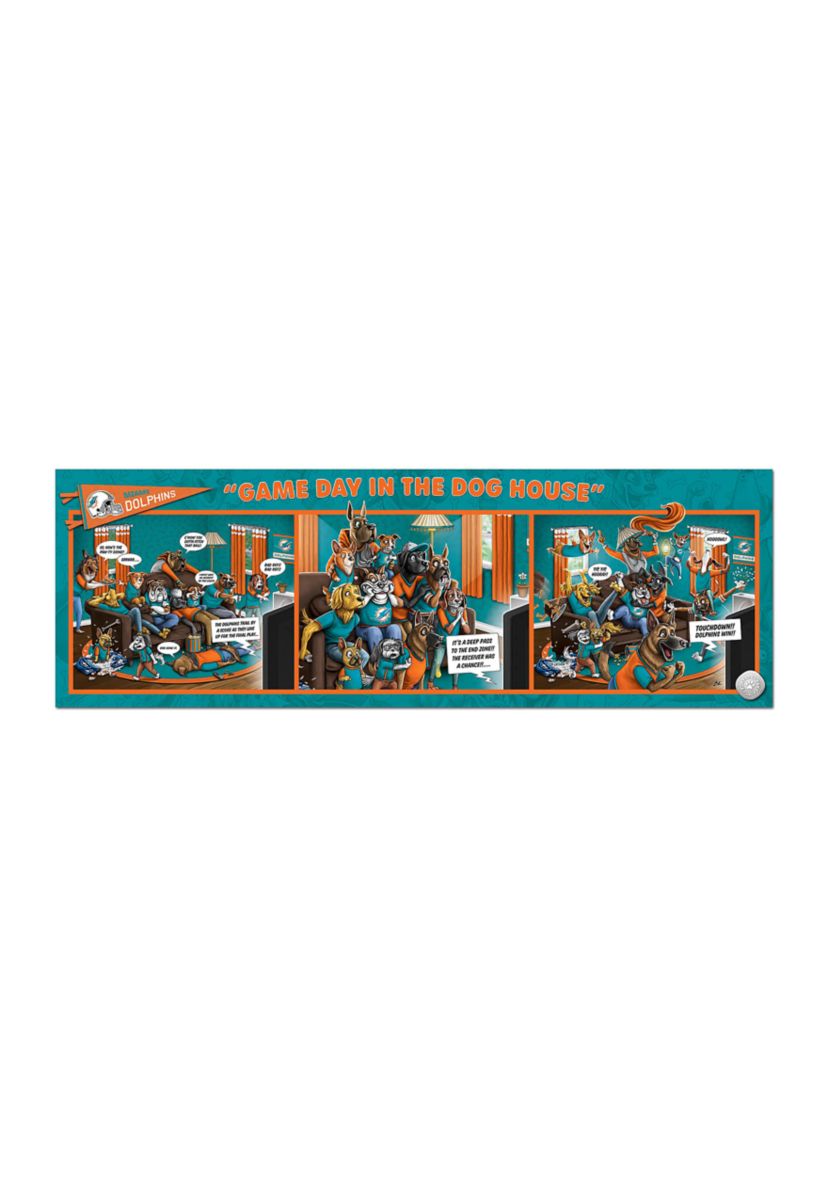 YouTheFan NFL Miami Dolphins Game Day in the Dog House 1000pc Puzzle