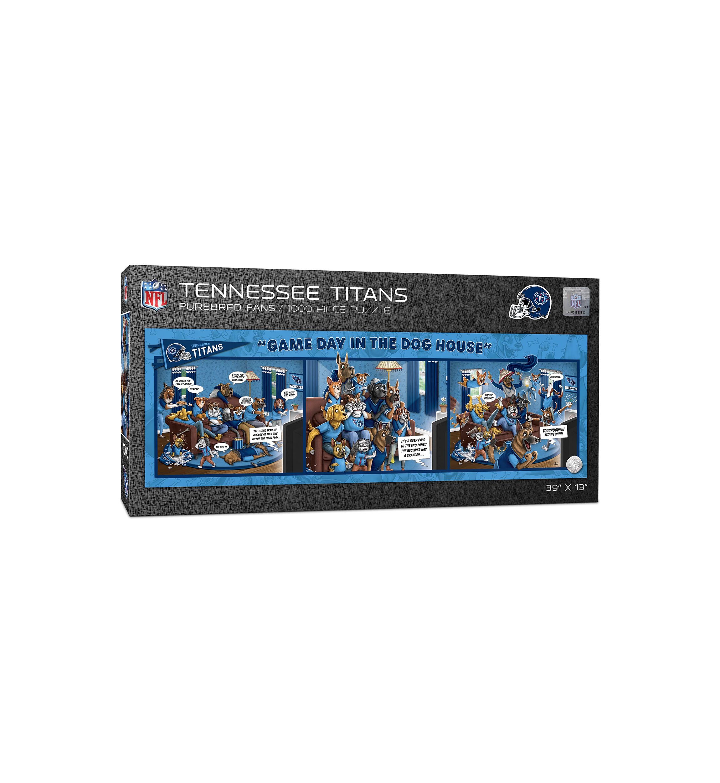 YouTheFan NFL Tennessee Titans Game Day in the Dog House 1000pc Puzzle
