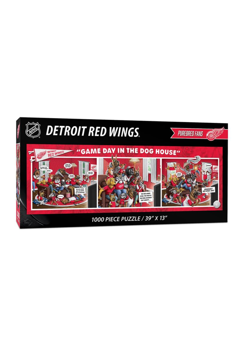 YouTheFan NHL Detroit Red Wings Game Day in the Dog House 1000pc Puzzle