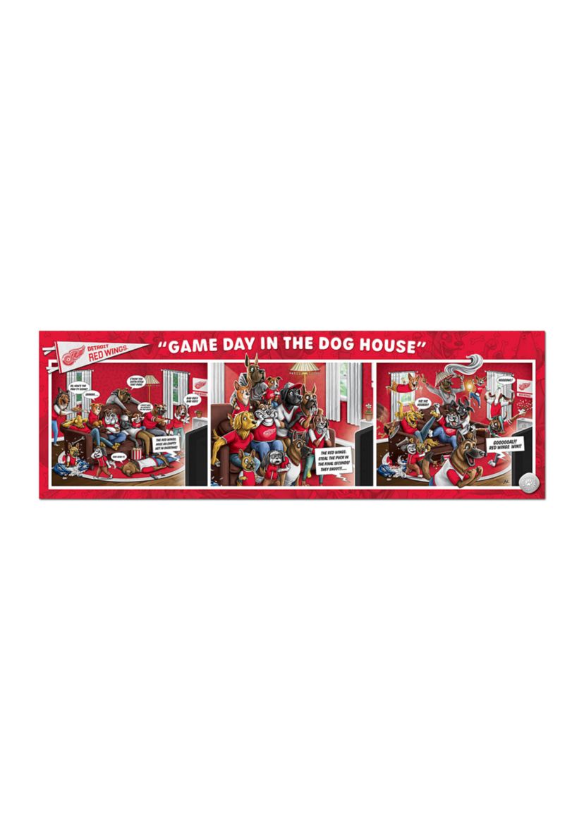 YouTheFan NHL Detroit Red Wings Game Day in the Dog House 1000pc Puzzle