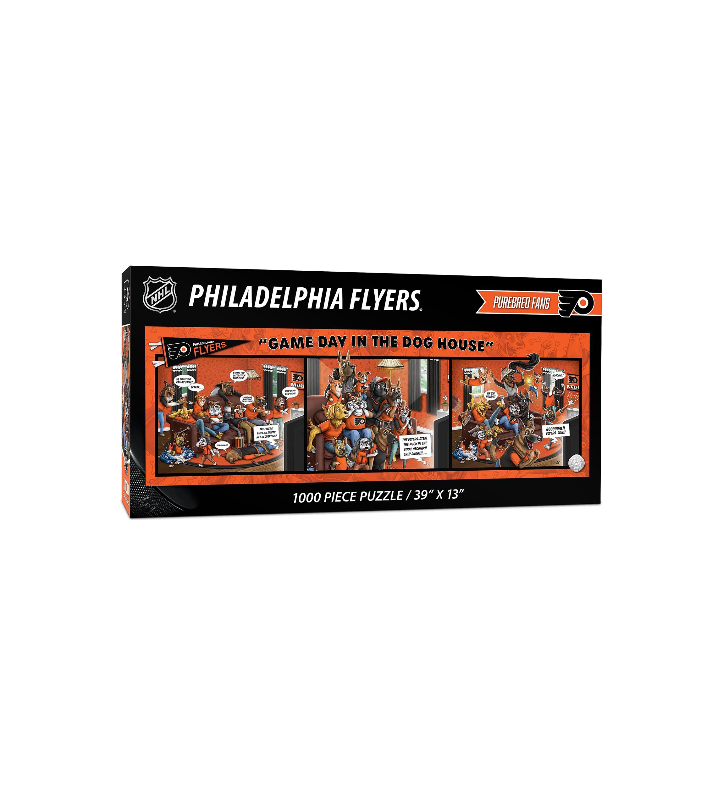 YouTheFan NHL Philadelphia Flyers Game Day in the Dog House 1000pc Puzzle