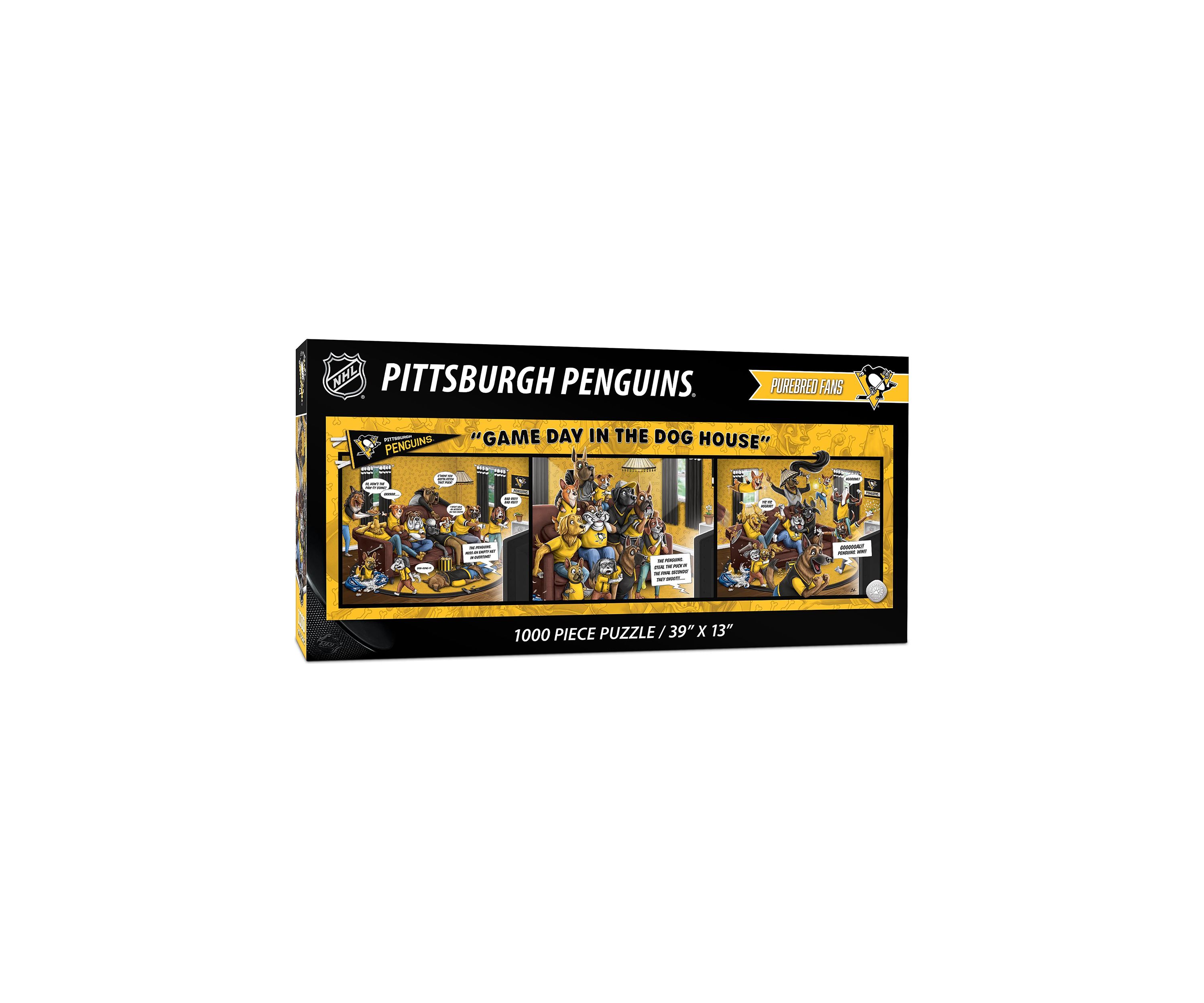 YouTheFan NHL Pittsburgh Penguins Game Day in the Dog House 1000pc Puzzle