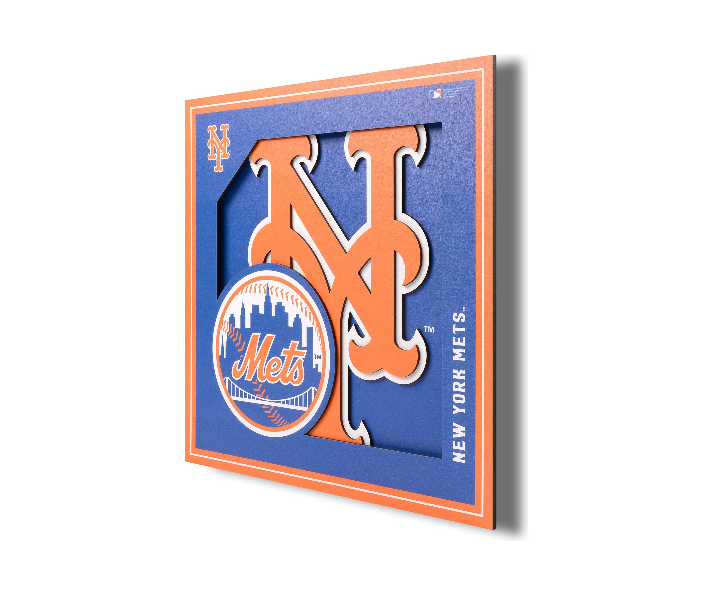 YouTheFan MLB Cincinnati Reds 3D Logo Series Wall Art - 12x12