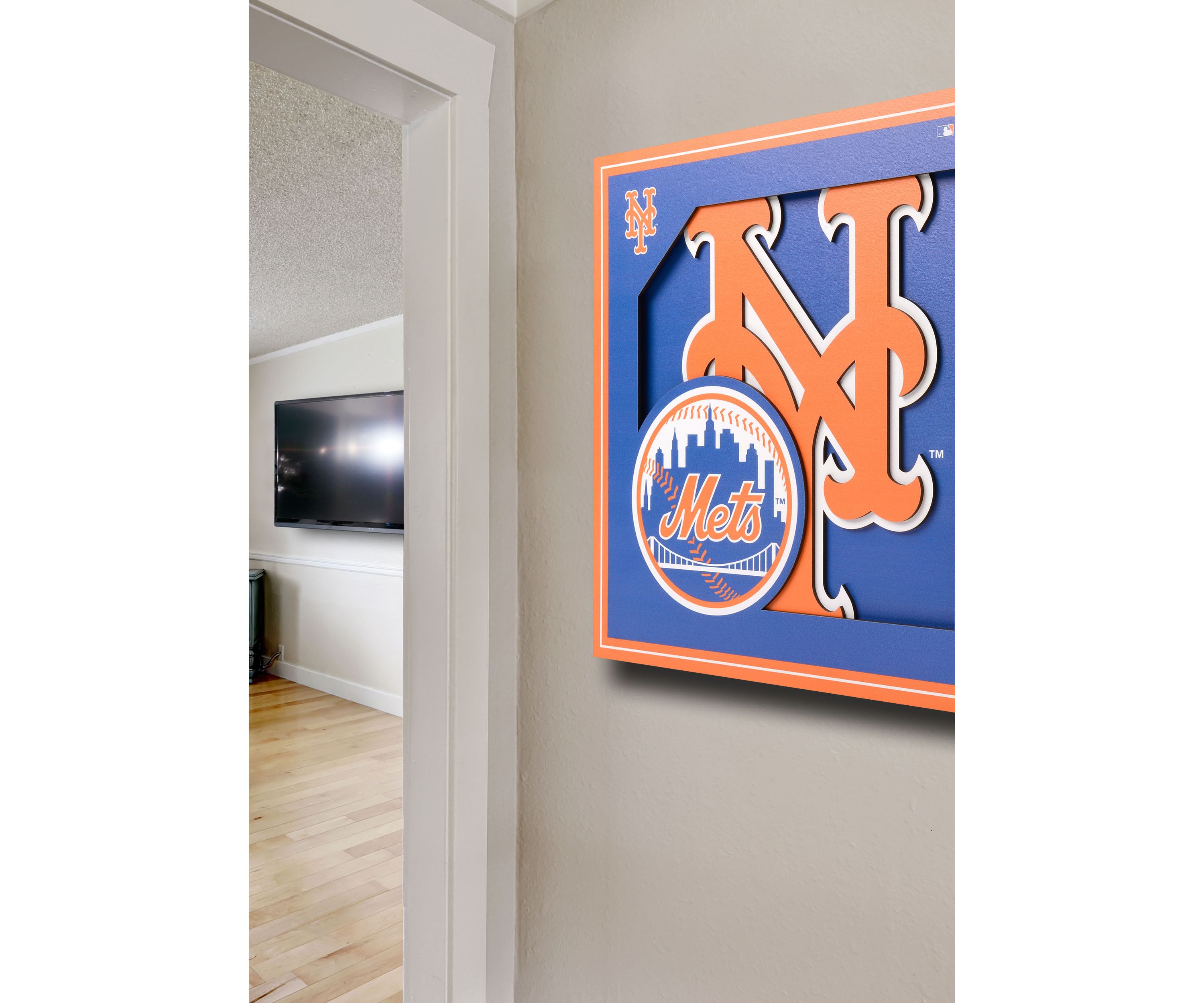 YouTheFan MLB Cincinnati Reds 3D Logo Series Wall Art - 12x12