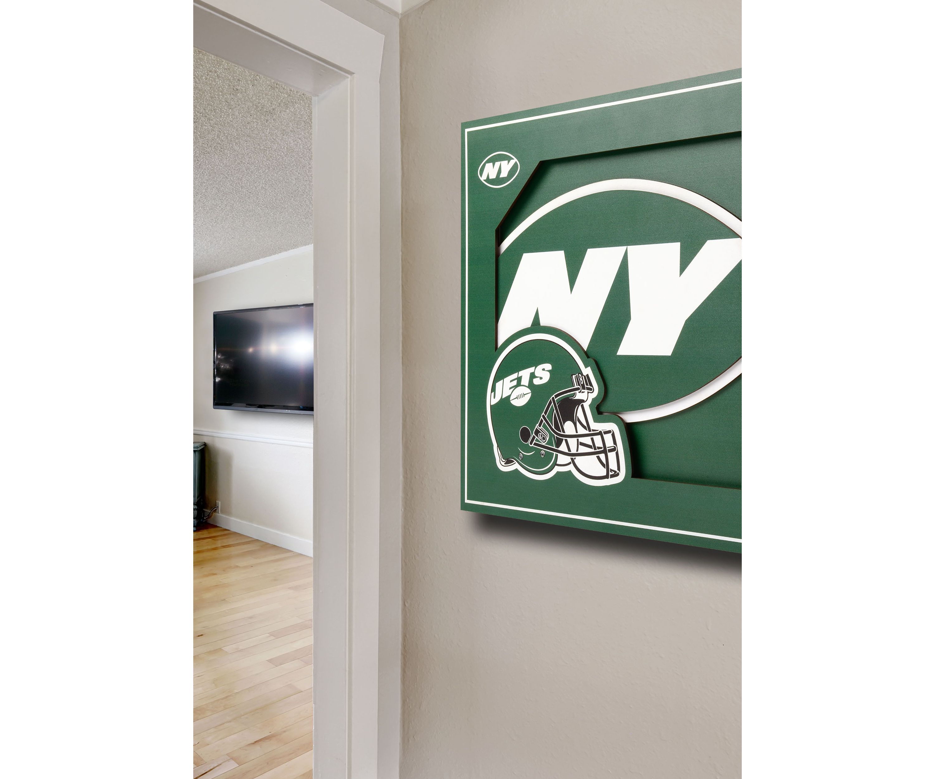 YouTheFan NFL New England Patriots 3D Logo Series Wall Art - 12x12