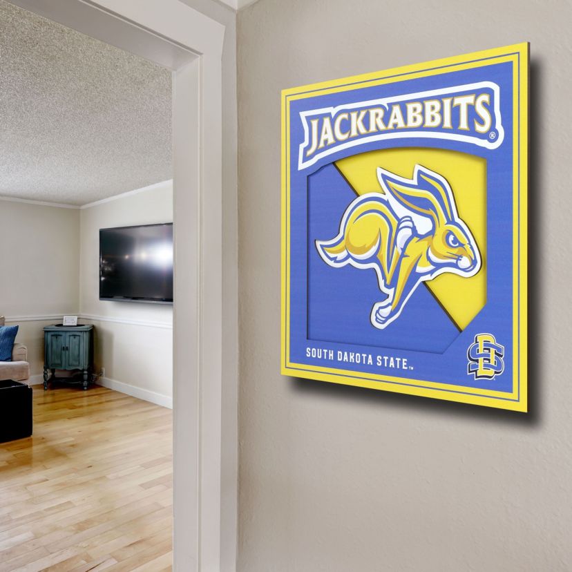 YouTheFan NCAA South Dakota State Jackrabbits 3D Logo Series Wall Art - 12x12