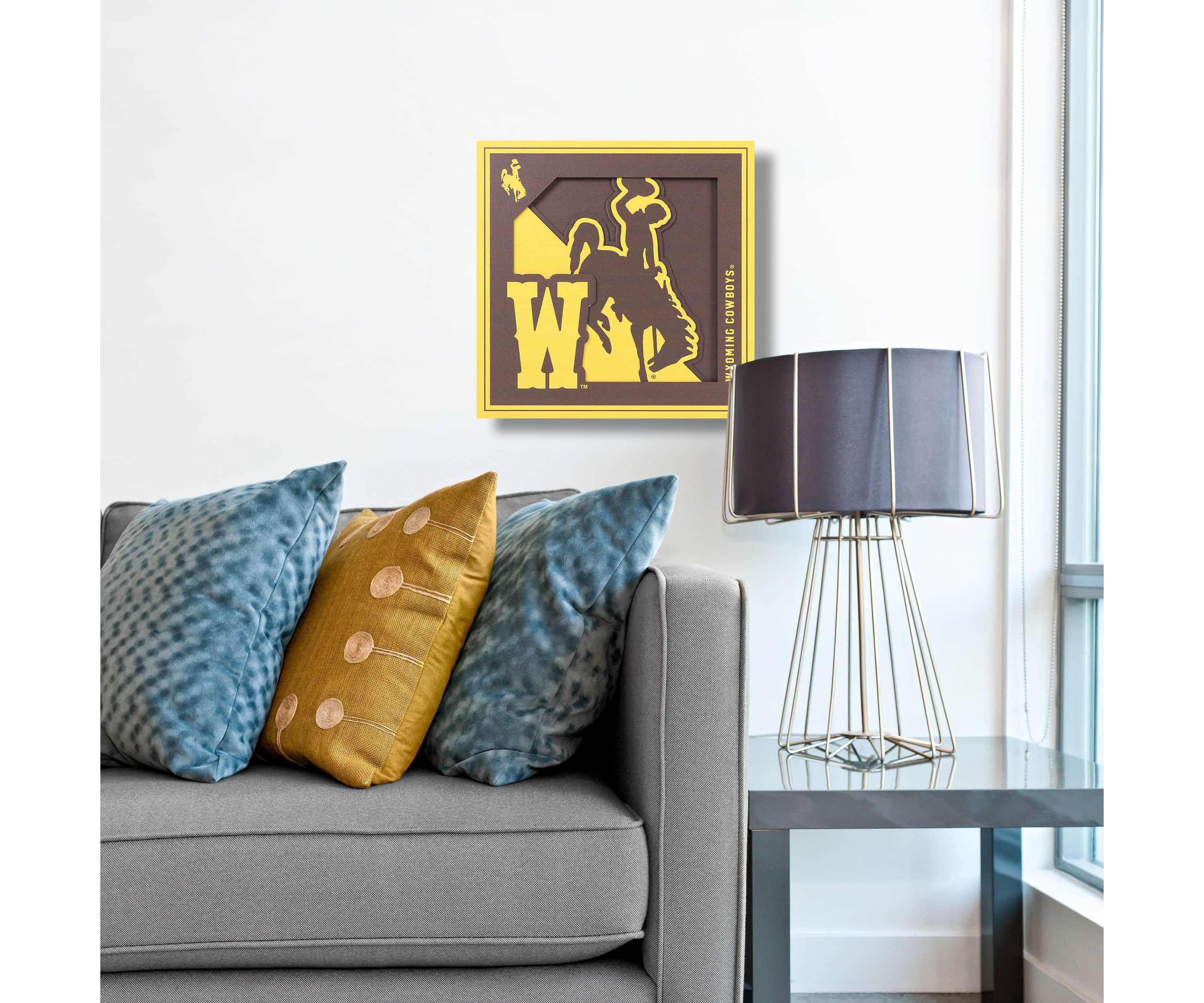 YouTheFan NCAA Wyoming Cowboys 3D Logo Series Wall Art - 12x12
