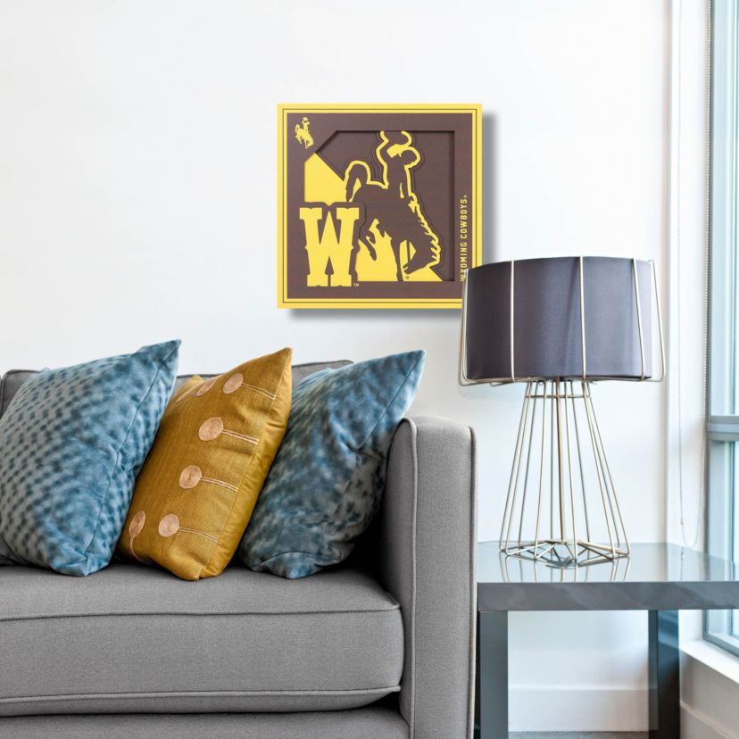 YouTheFan NCAA Wyoming Cowboys 3D Logo Series Wall Art - 12x12