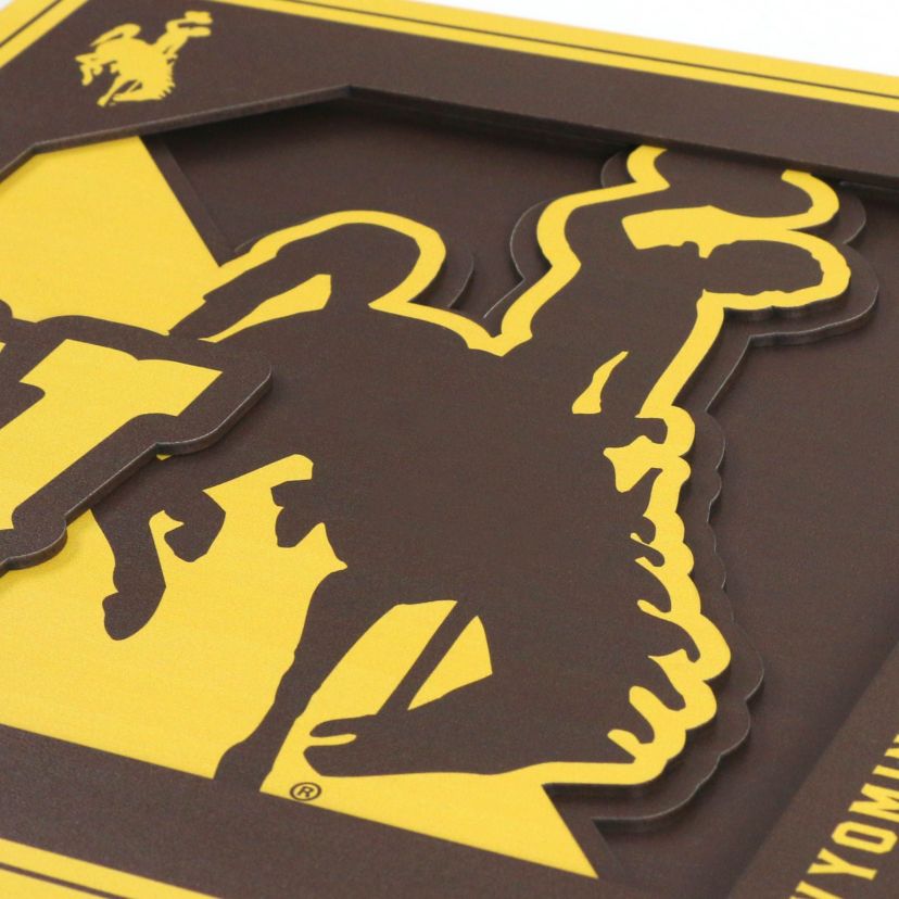 YouTheFan NCAA Wyoming Cowboys 3D Logo Series Wall Art - 12x12
