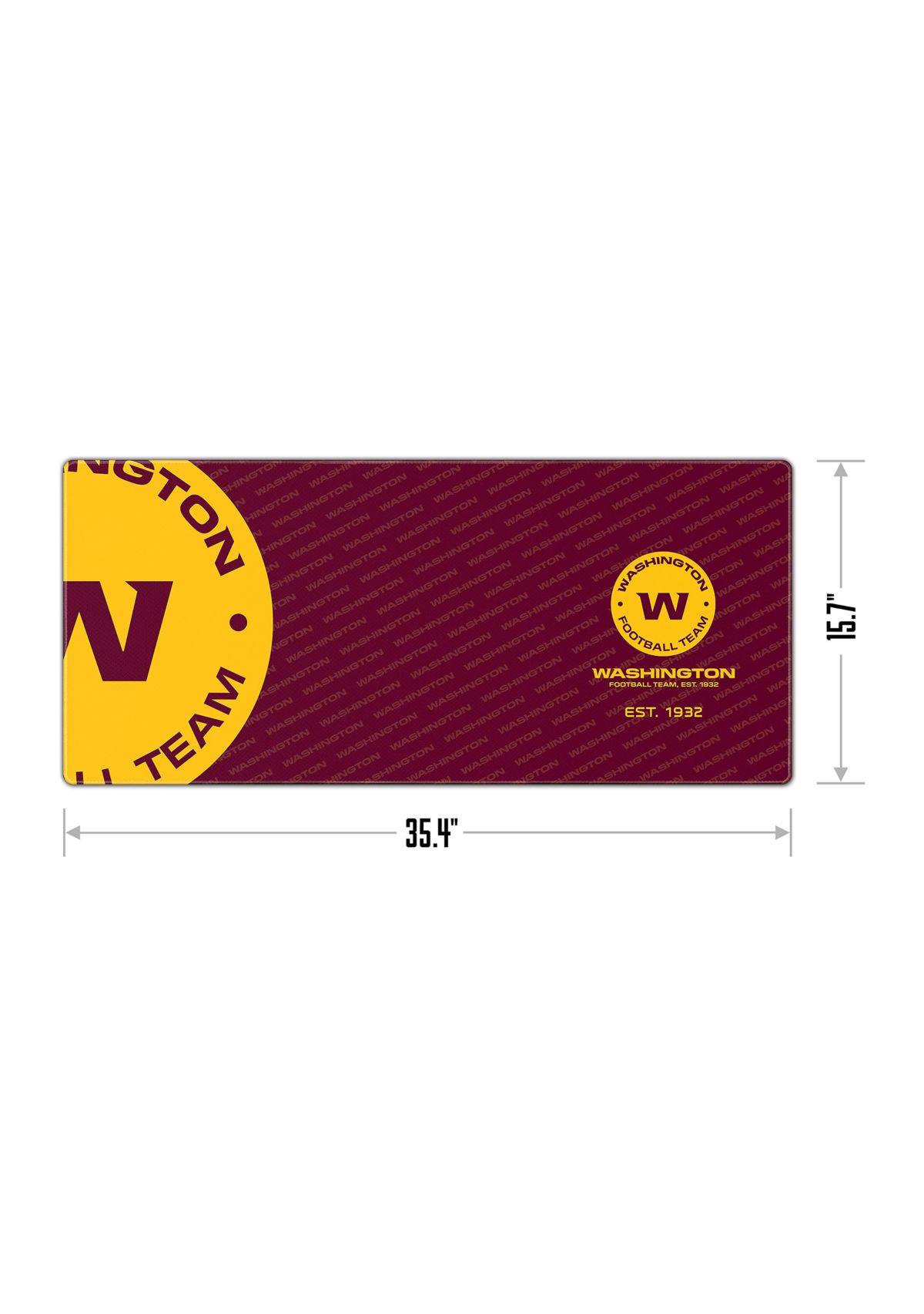YouTheFan NFL Washington Commanders Logo Series Desk Pad