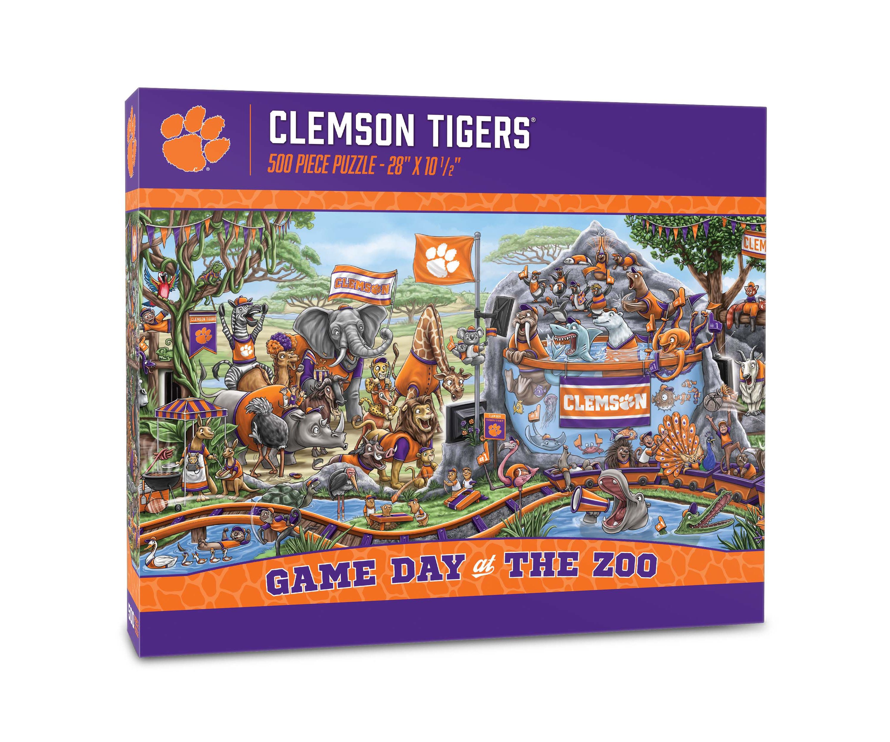 YouTheFan NCAA Clemson Tigers Game Day At The Zoo 500pc Puzzle