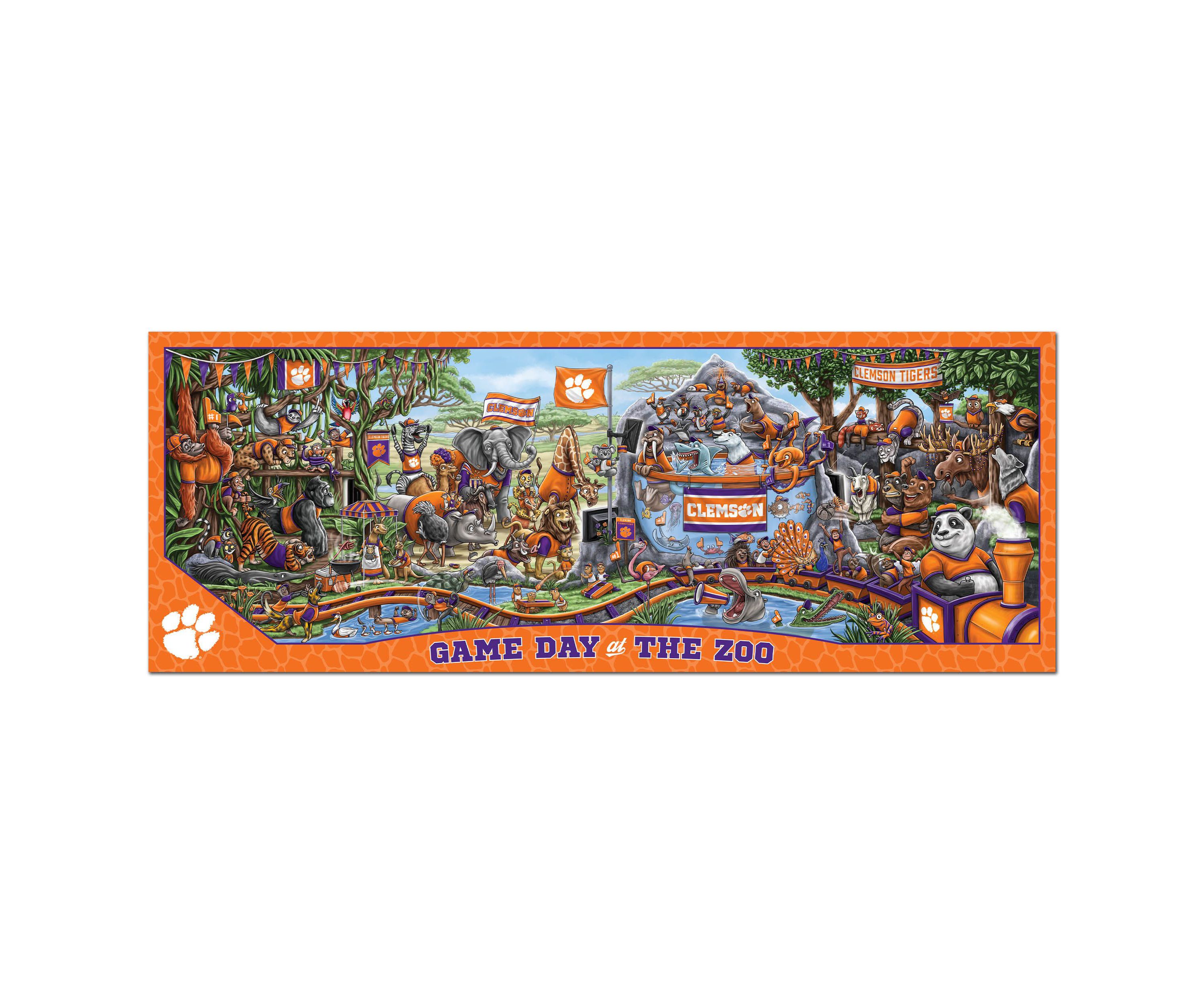 YouTheFan NCAA Clemson Tigers Game Day At The Zoo 500pc Puzzle