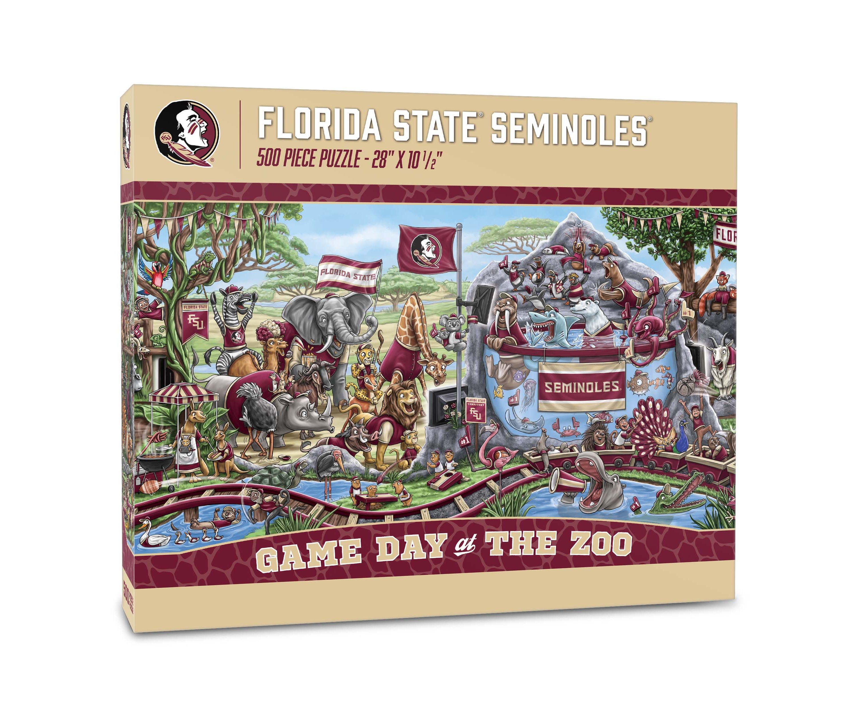 YouTheFan NCAA Florida State Seminoles Game Day At The Zoo 500pc Puzzle