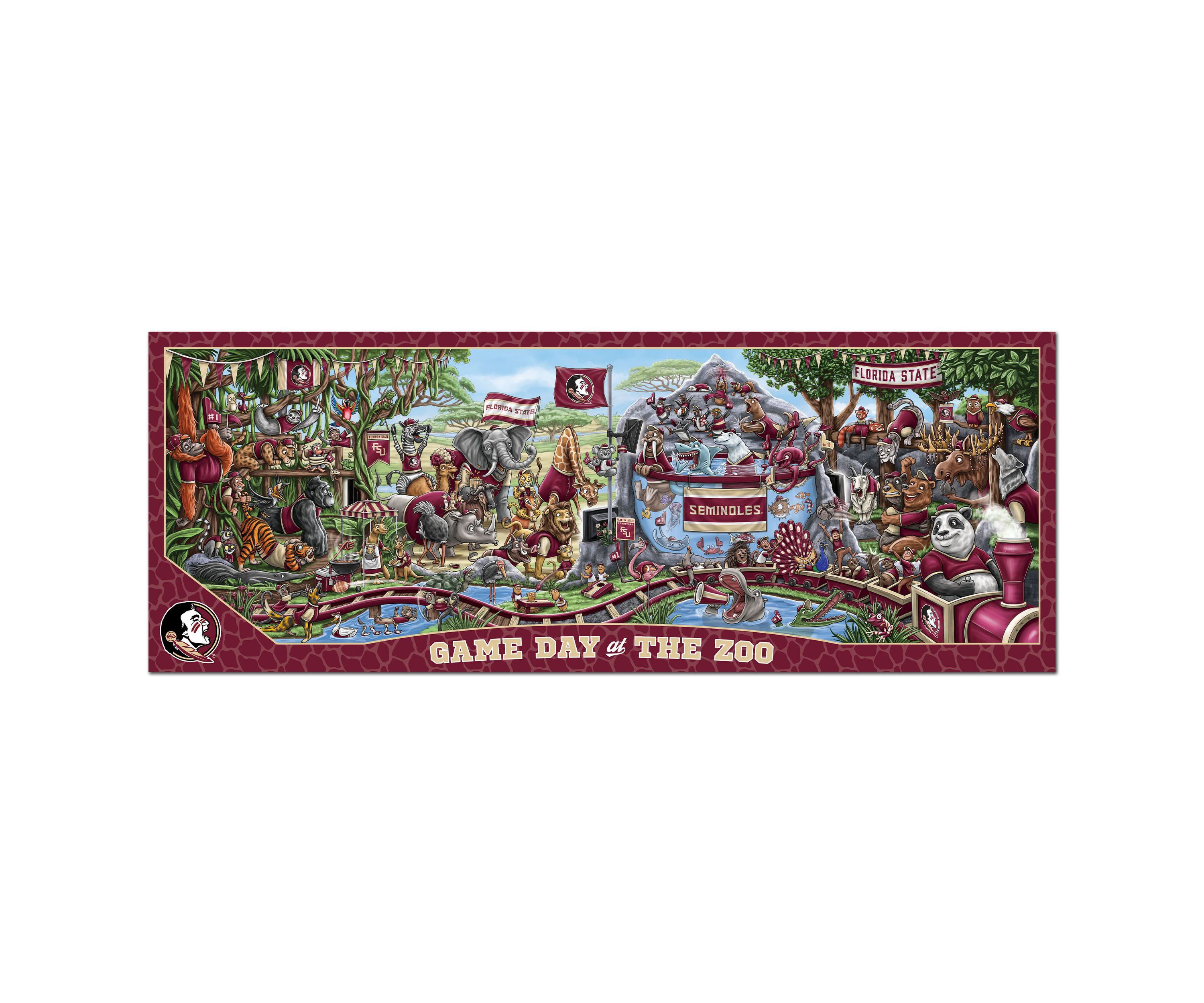 YouTheFan NCAA Florida State Seminoles Game Day At The Zoo 500pc Puzzle