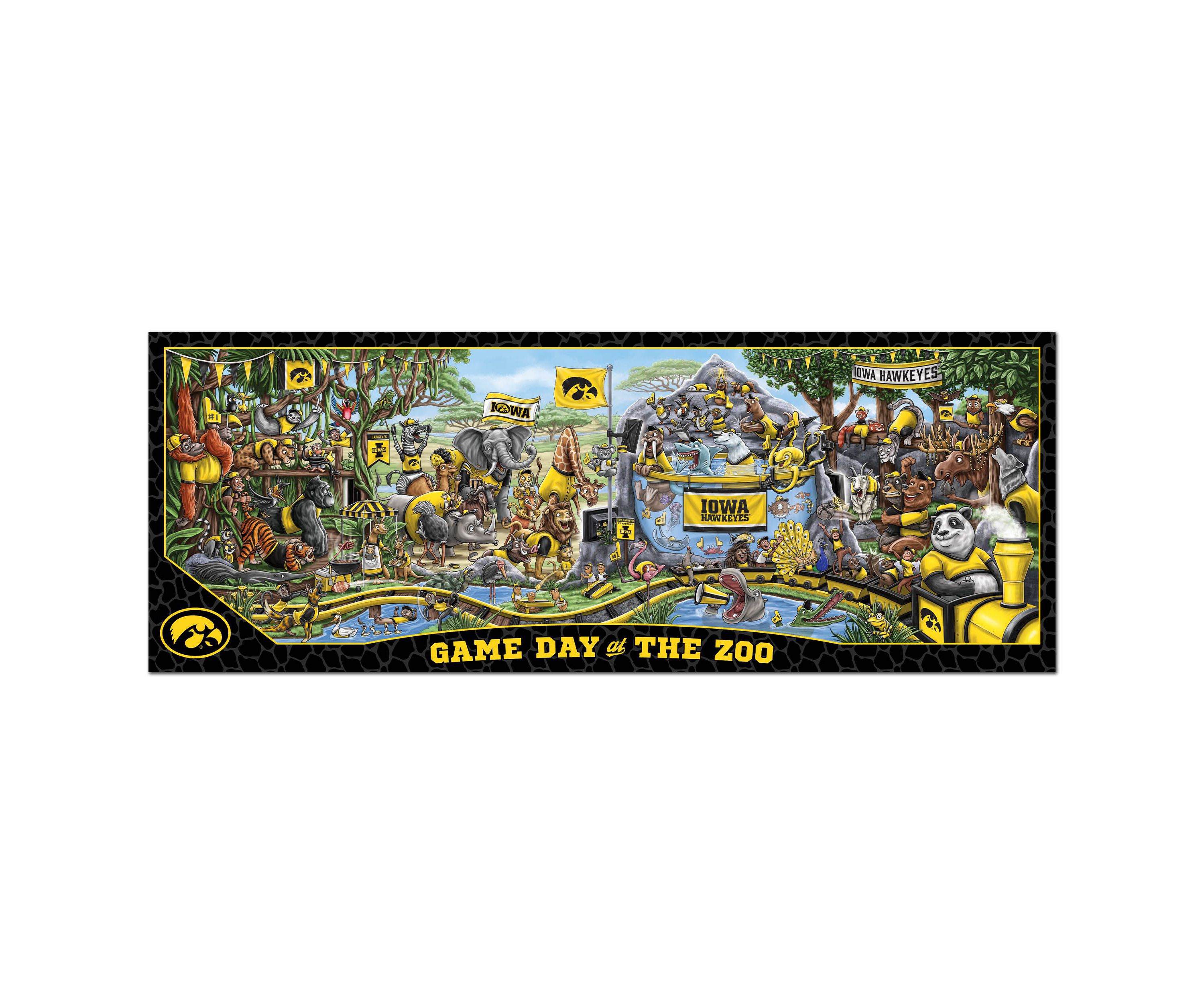 YouTheFan NCAA Iowa Hawkeyes Game Day At The Zoo 500pc Puzzle