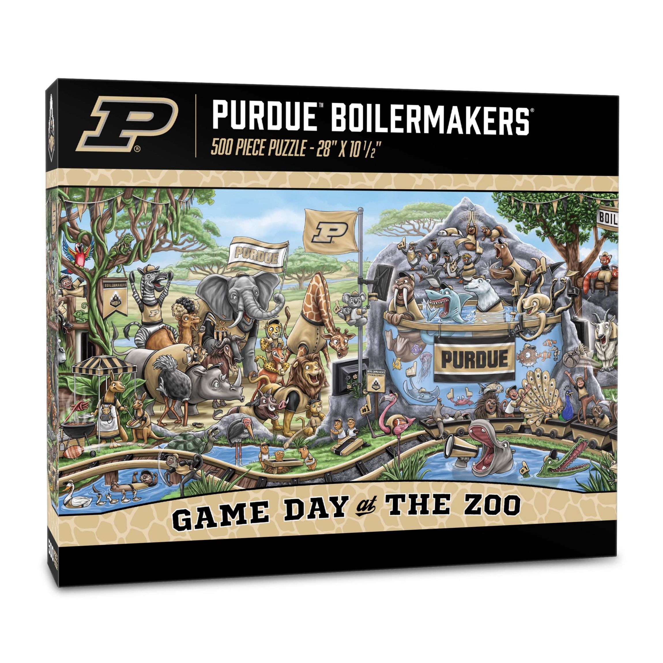 YouTheFan NCAA Purdue Boilermakers Game Day At The Zoo 500pc Puzzle