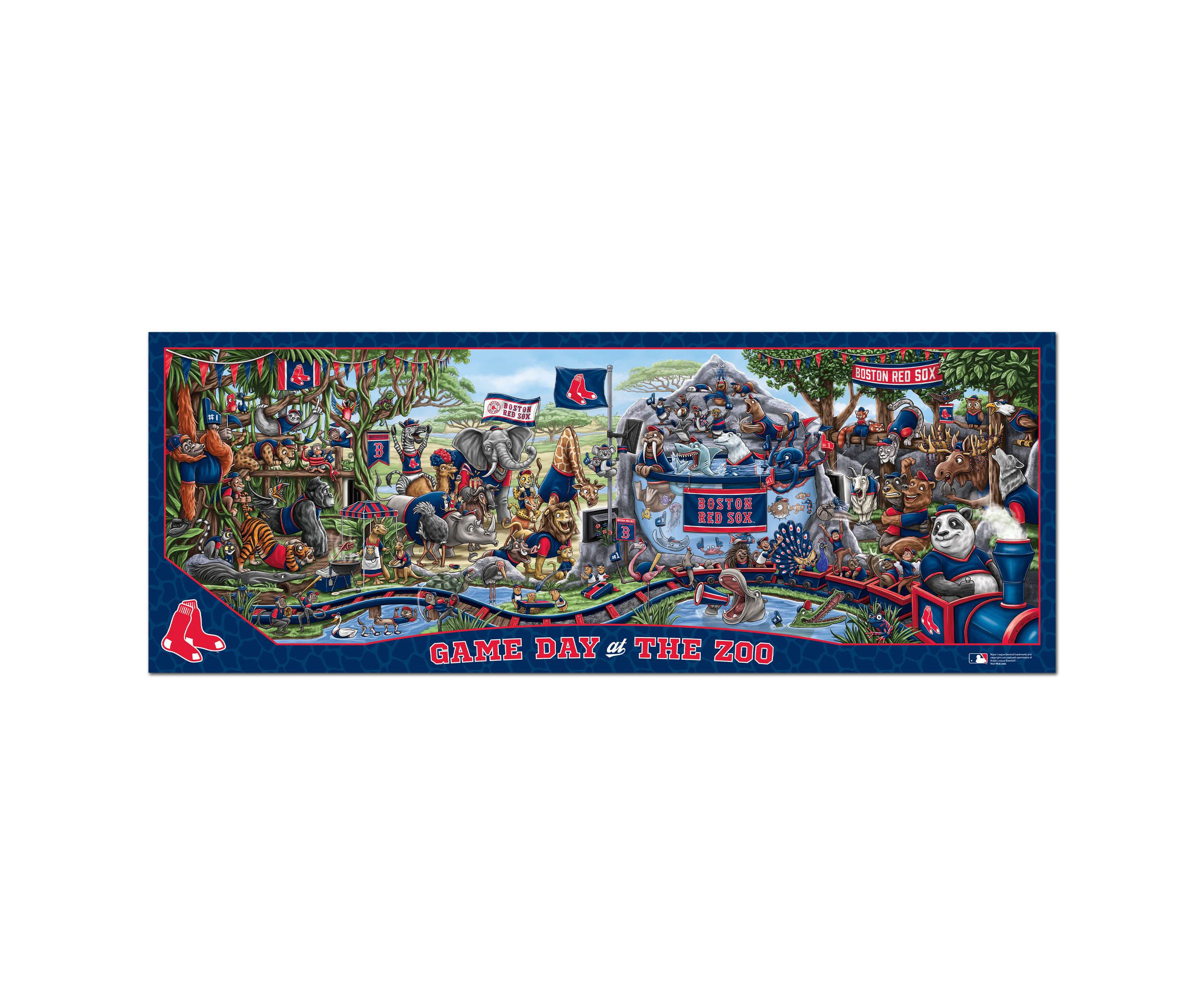 YouTheFan MLB Boston Red Sox Game Day At The Zoo 500pc Puzzle
