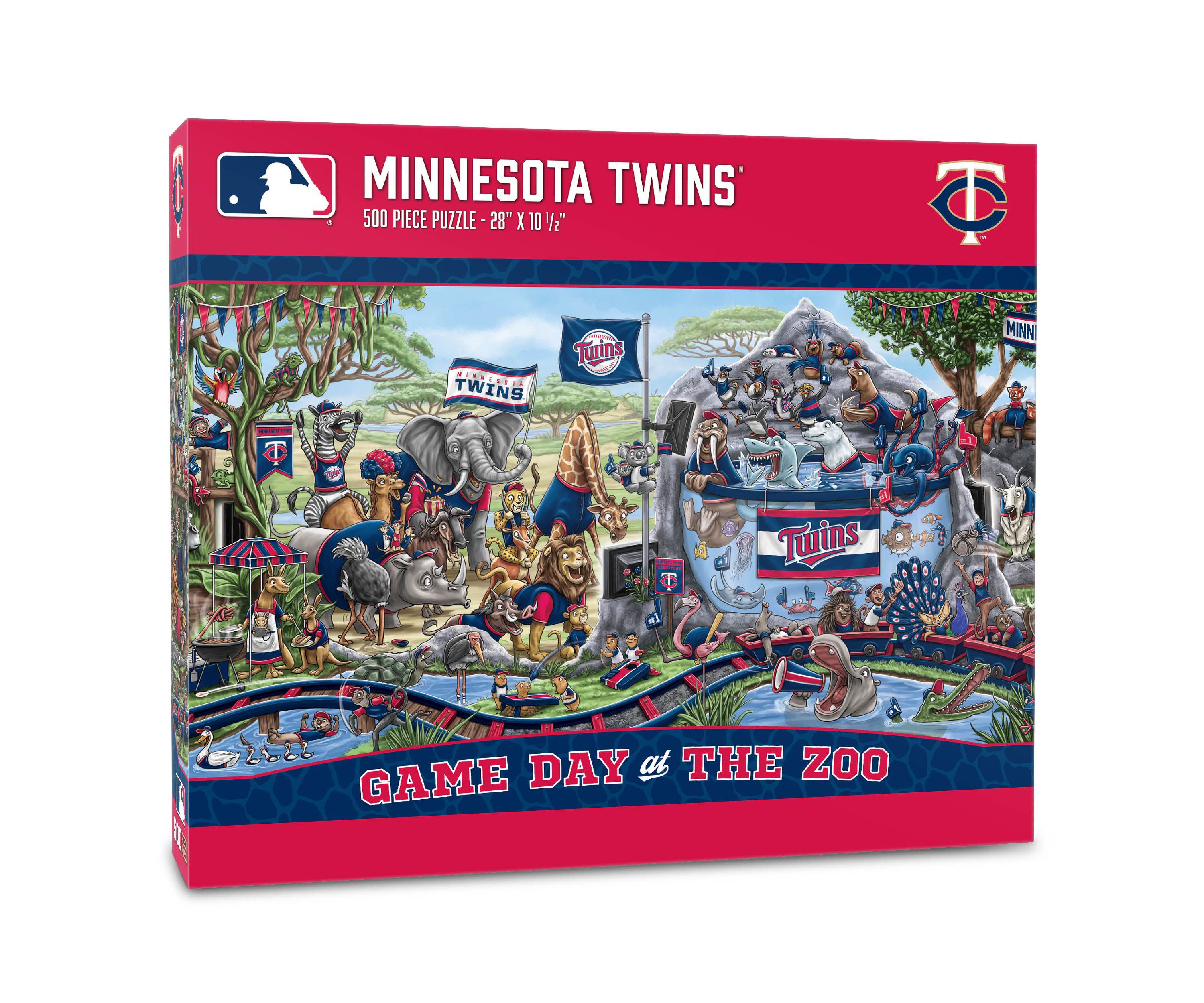 YouTheFan MLB Minnesota Twins Game Day At The Zoo 500pc Puzzle