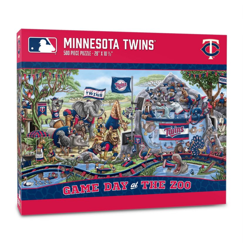 YouTheFan MLB Minnesota Twins Game Day At The Zoo 500pc Puzzle
