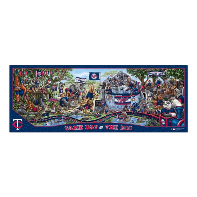 YouTheFan MLB Minnesota Twins Game Day At The Zoo 500pc Puzzle