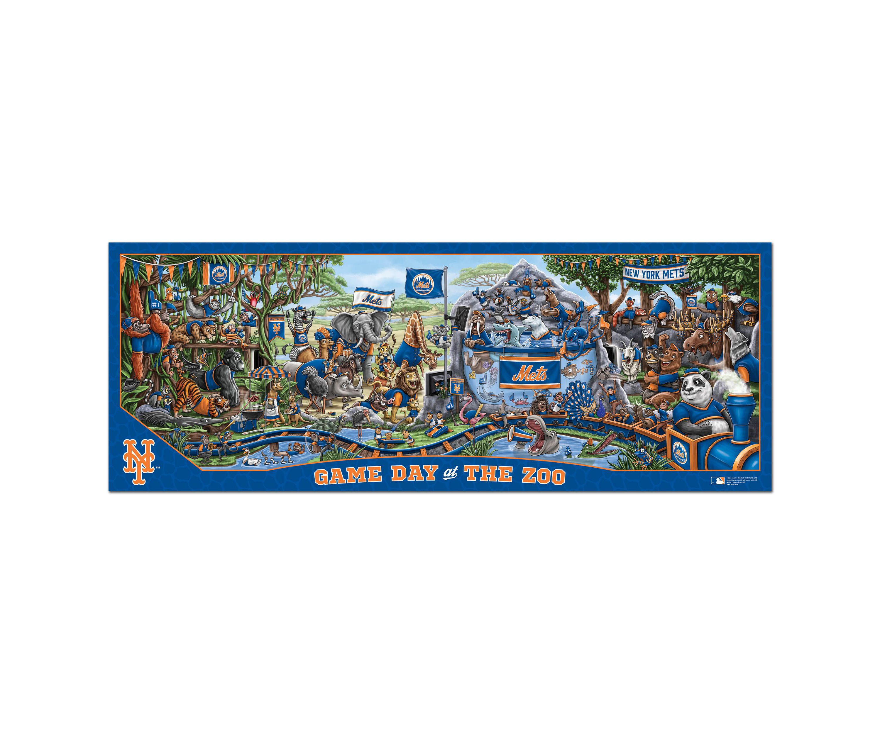 YouTheFan MLB New York Mets Game Day At The Zoo 500pc Puzzle