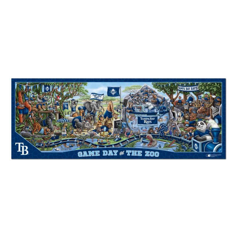 YouTheFan MLB Tampa Bay Rays Game Day At The Zoo 500pc Puzzle