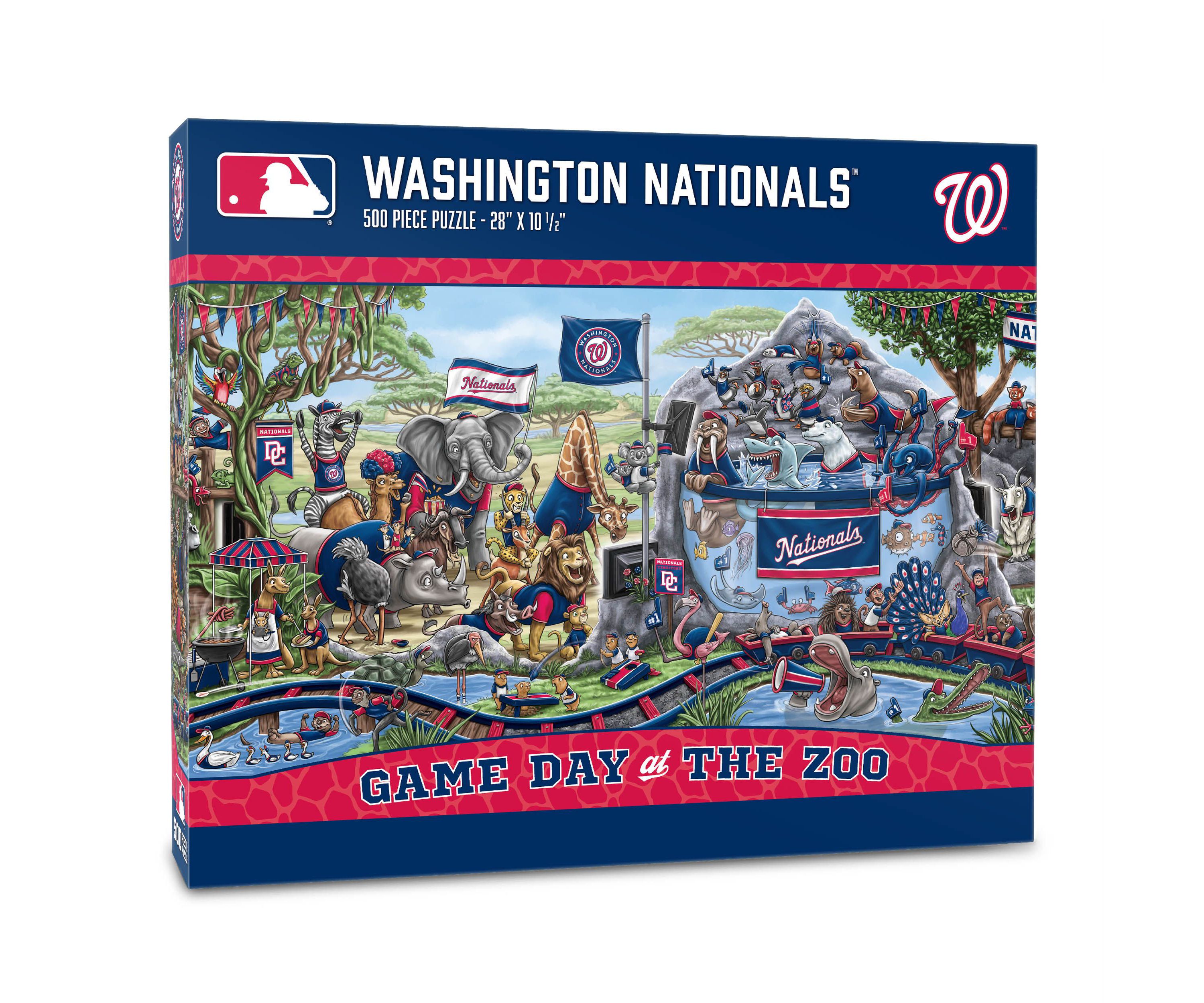 YouTheFan MLB Washington Nationals Game Day At The Zoo 500pc Puzzle