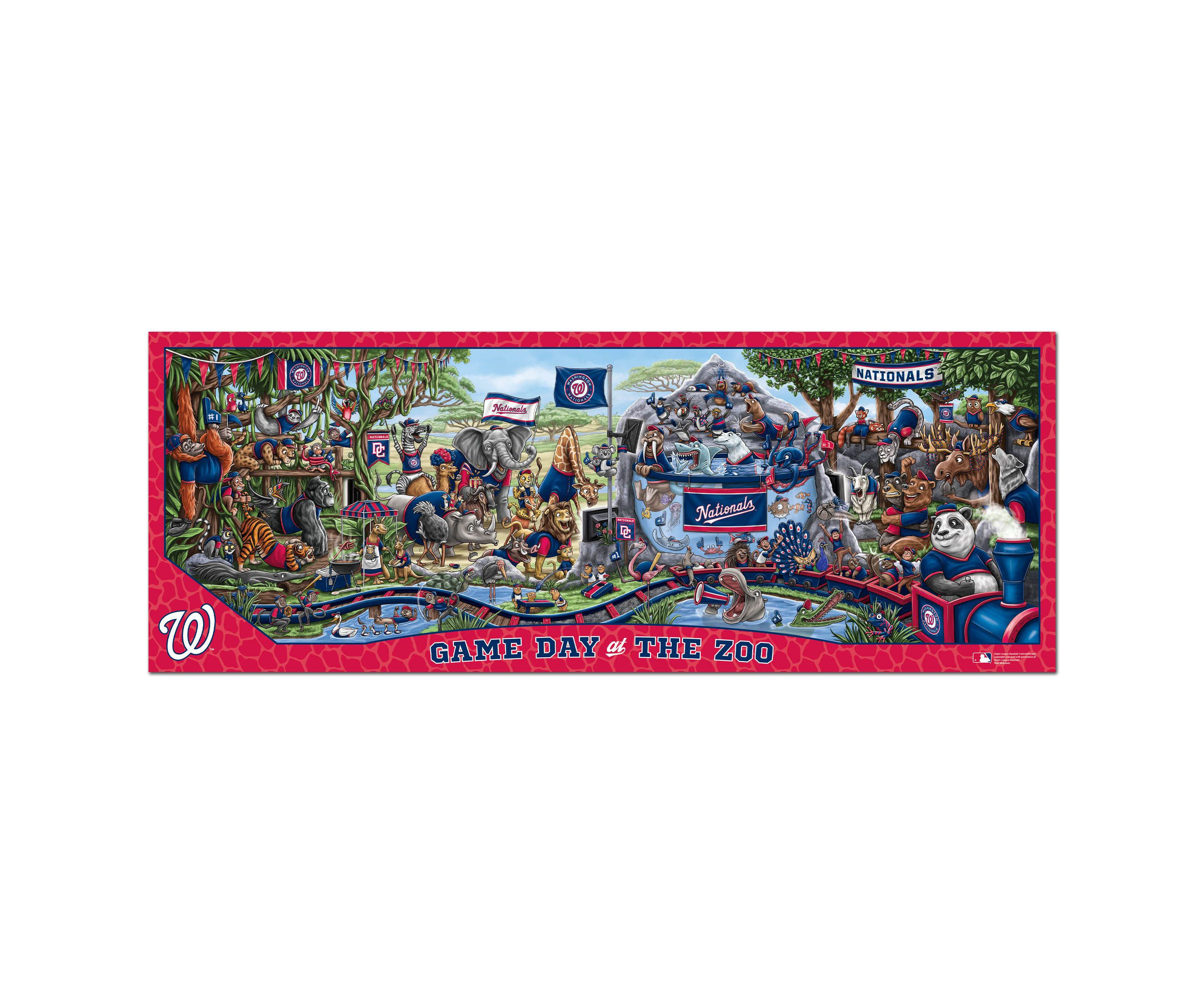 YouTheFan MLB Washington Nationals Game Day At The Zoo 500pc Puzzle